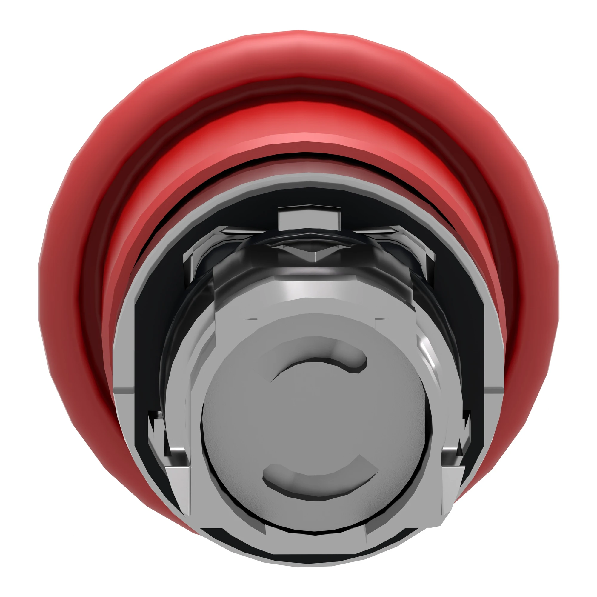 Schneider Electric ZB4BC4 Mushroom Push Button, Front Element, Harmony XB4, Metal, 22mm, Red, Mushroom 40mm, Unmarked, Momentary (img_002)