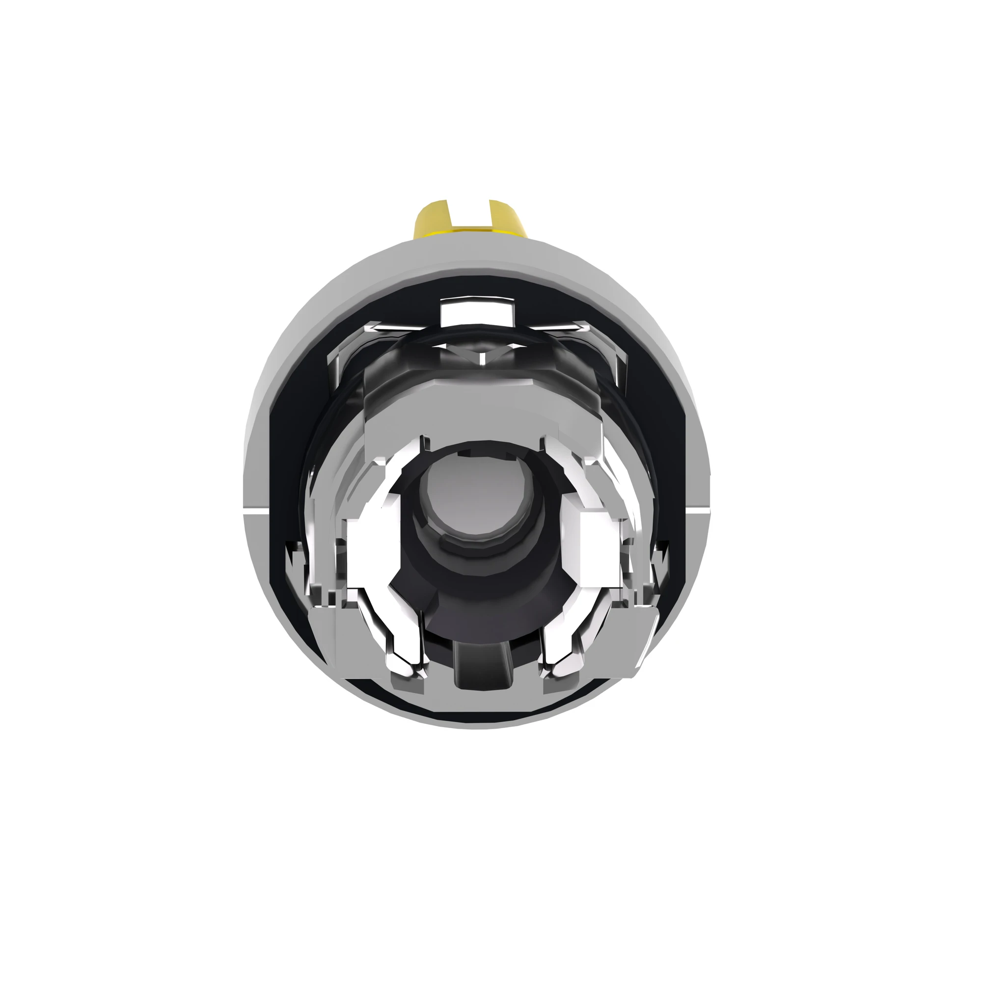 Schneider Electric ZB4BK1383 Illuminated selector switch, front element, Harmony XB4, metal, 22mm, yellow, for universal LED, 3 positions, latching (img_002)