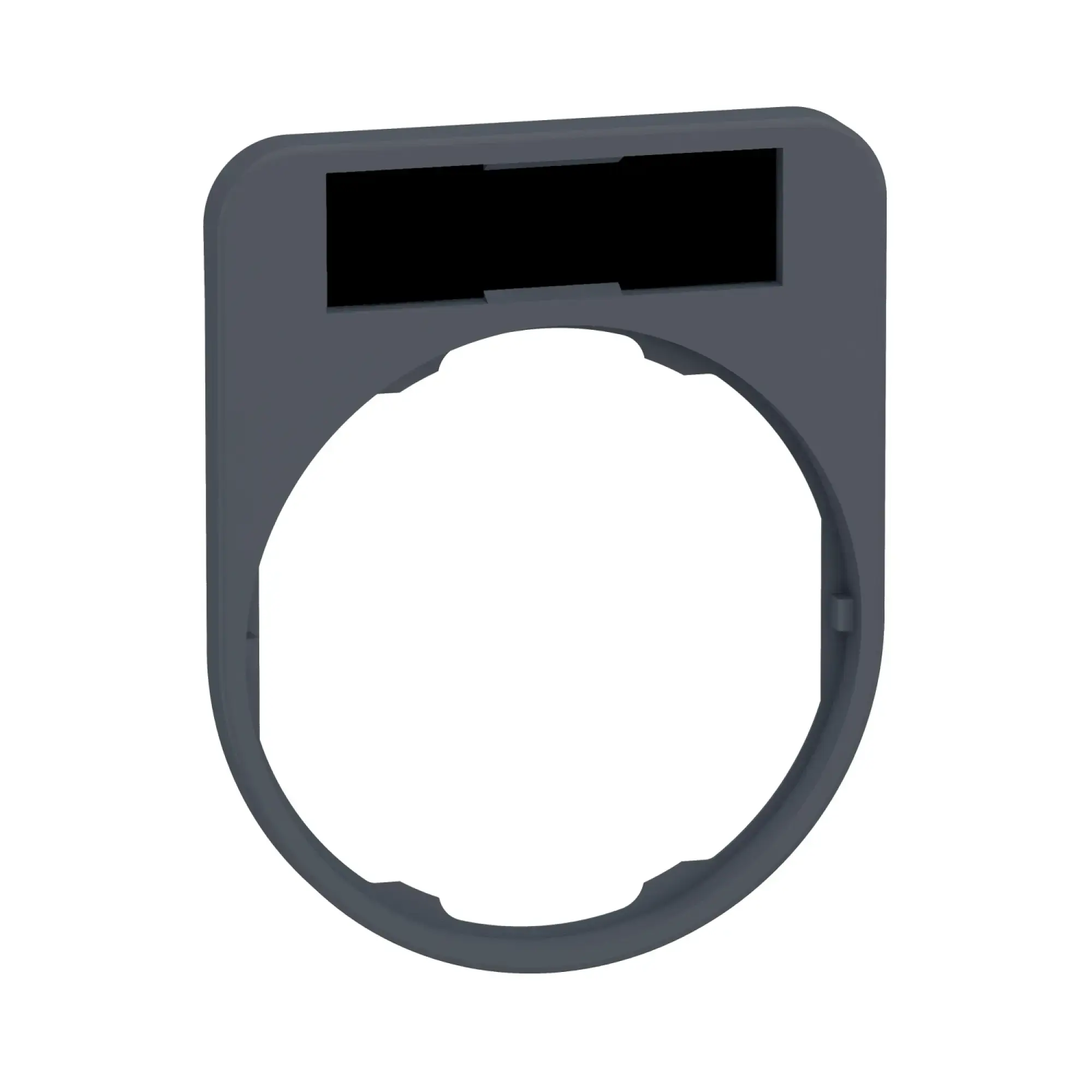 Schneider Electric ZBYF2CUST02 Label holder, plastic, for Harmony 30mm XB4F/XB5F, customizable via configurator (img_002)