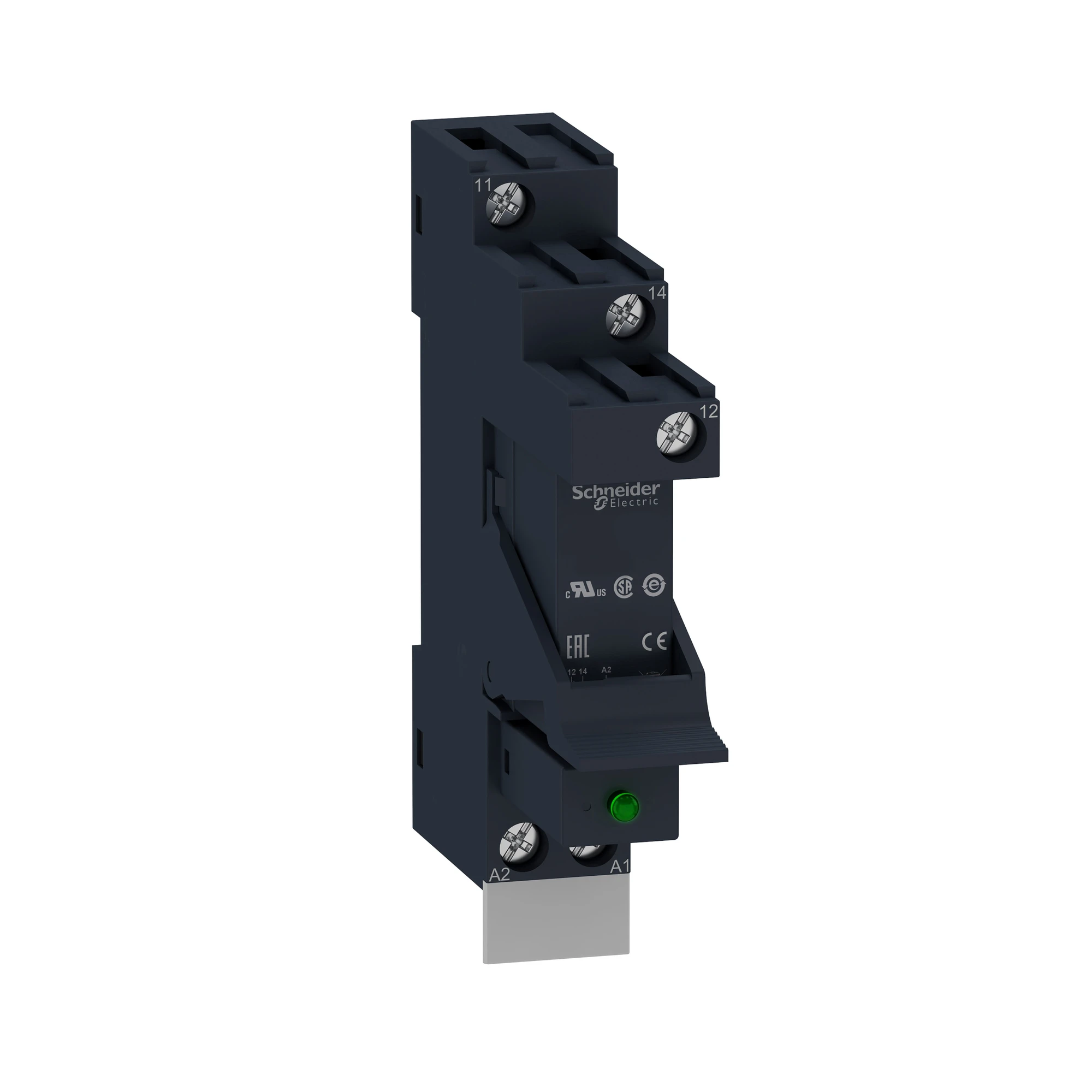 Schneider Electric RSB1A120BDPV Interface Relay 1W 12A 24VDC Socket Bracket Diode Shield Mounted (img_001) Schneider Electric RSB1A120BDPV Interface Relay 1W 12A 24VDC Socket Bracket Diode Shield Mounted (img_001)