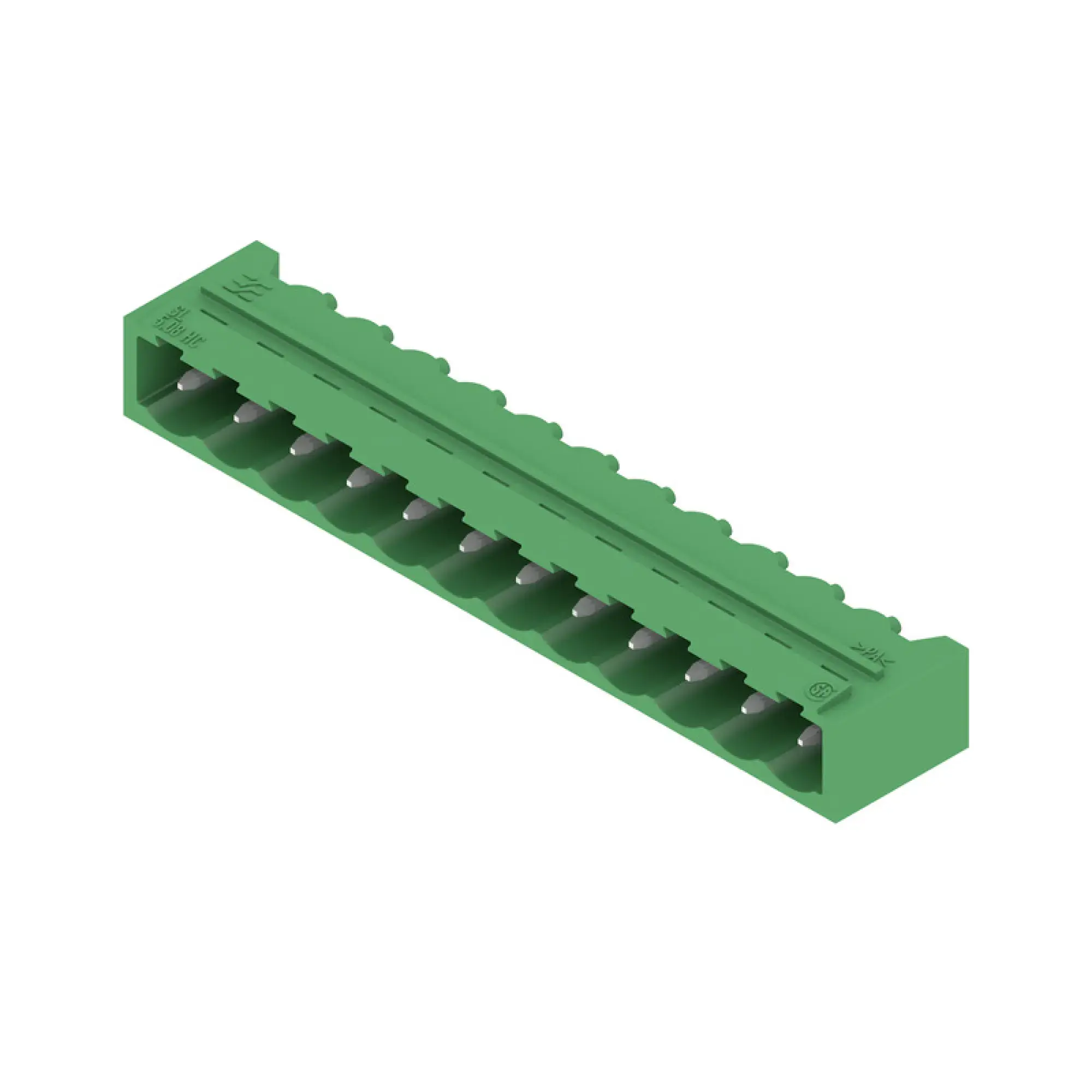 Weidmüller 1992070000 PCB connector (board connection), 320 V, 24 A, Pitch in mm: 5.08, Number of poles: 12, THT solder connection, Box (img_001)