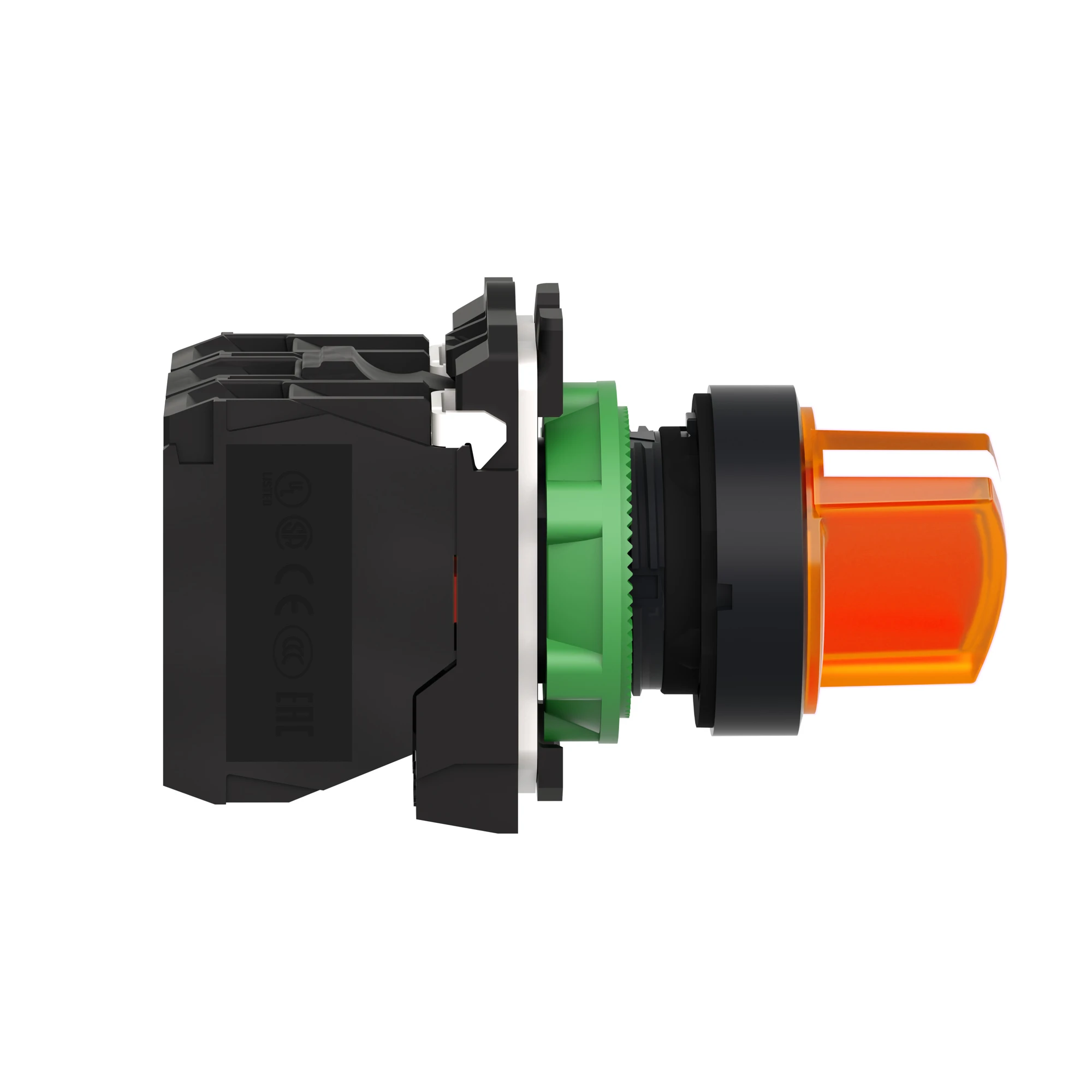 Schneider Electric XB5AK125B5 Illuminated Selector Switch, Harmony XB5, Plastic, Orange, 22mm, Universal LED, 2 Positions, 1NC + 1NO, 24V ACDC (img_003) Schneider Electric XB5AK125B5 Illuminated Selector Switch, Harmony XB5, Plastic, Orange, 22mm, Universal LED, 2 Positions, 1NC + 1NO, 24V ACDC (img_003)