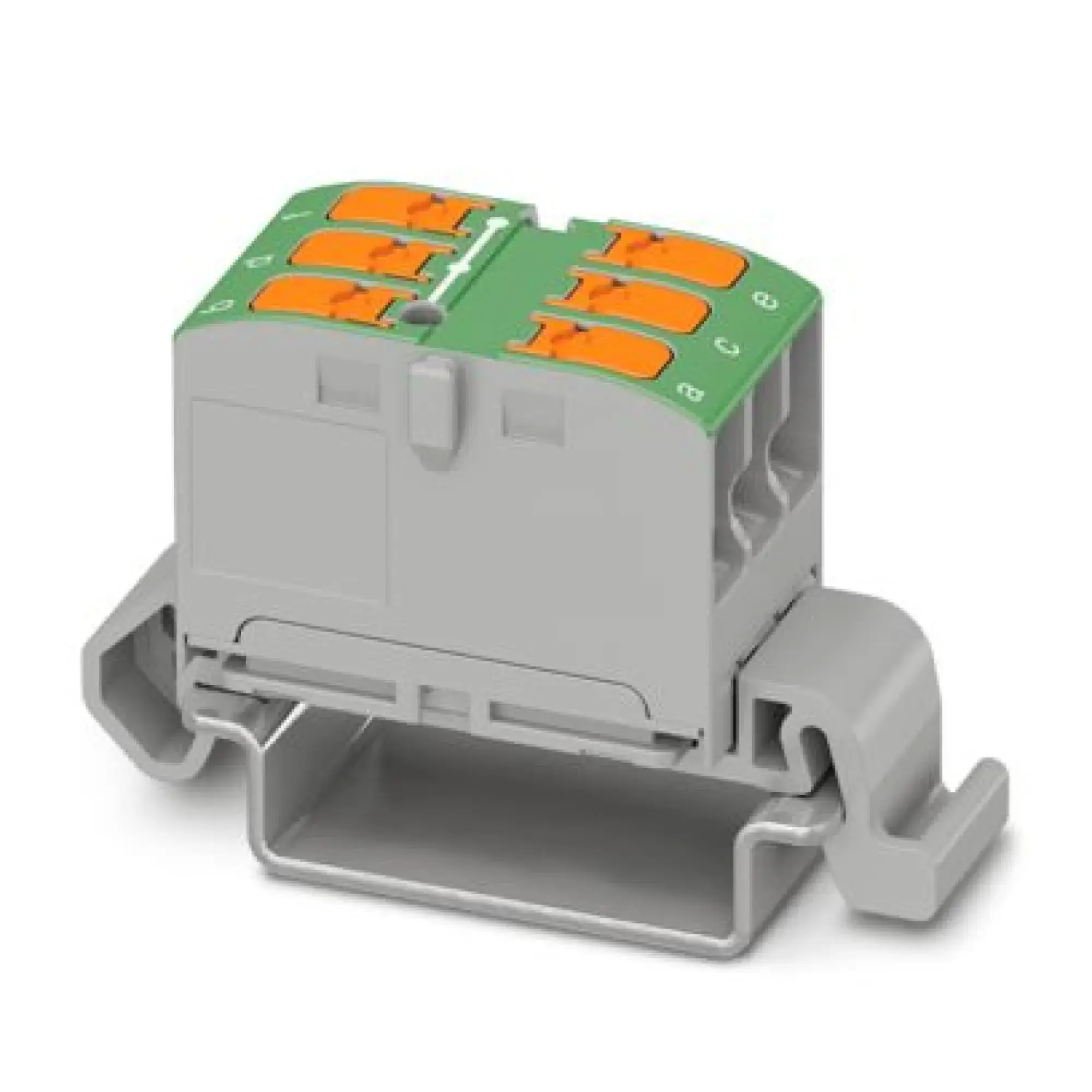 Phoenix Contact 1019529 Distribution block PTVFIX 6X2,5-NS35A GN (img_001)