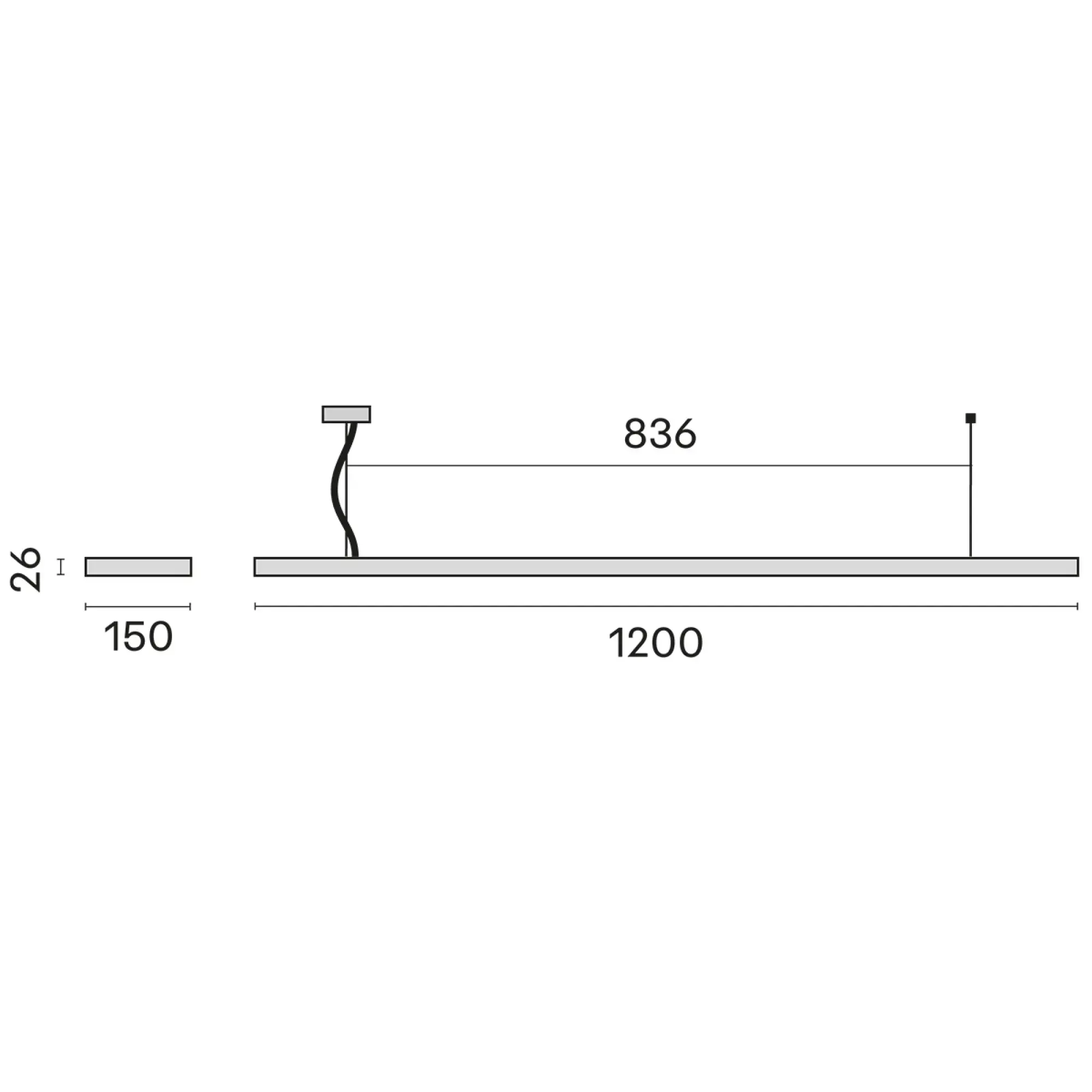 Performance iN Lighting 3123684 LED-Pendelleuchte 4000K 52W statisch schwarzes Raster d+i 3123684 (img_003)