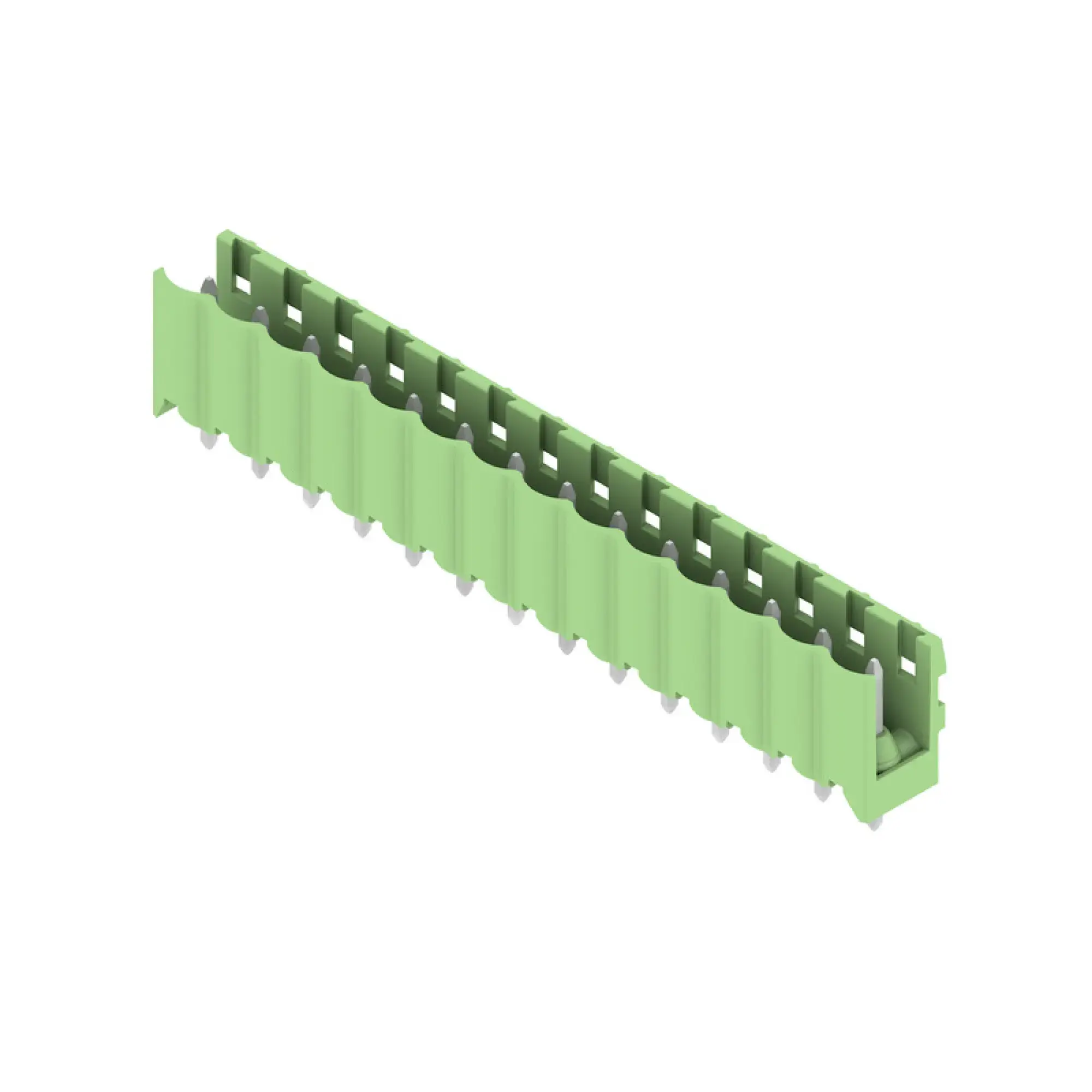 Weidmüller 1410340000 PCB connector (board connection), 320 V, 18 A, Pitch in mm: 5.00, Number of poles: 14, THT solder connection, Box (img_001)