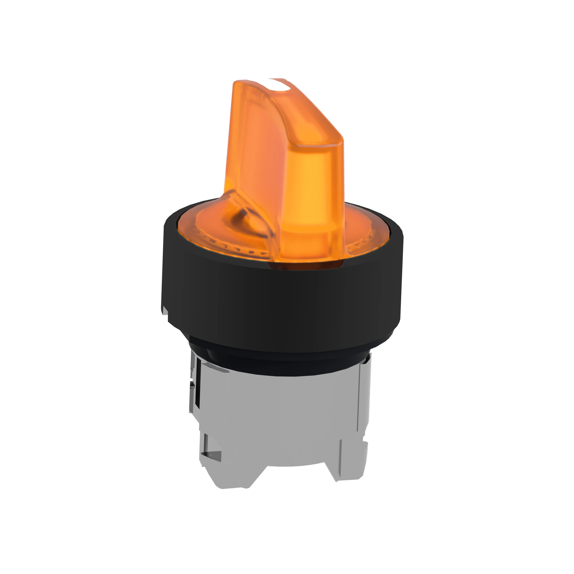 Schneider Electric ZB4BK15537 Illuminated Selector Switch, Front Element, Harmony XB4, Metal Black, 22mm, Orange, for universal LED, 3 Positions (img_005)