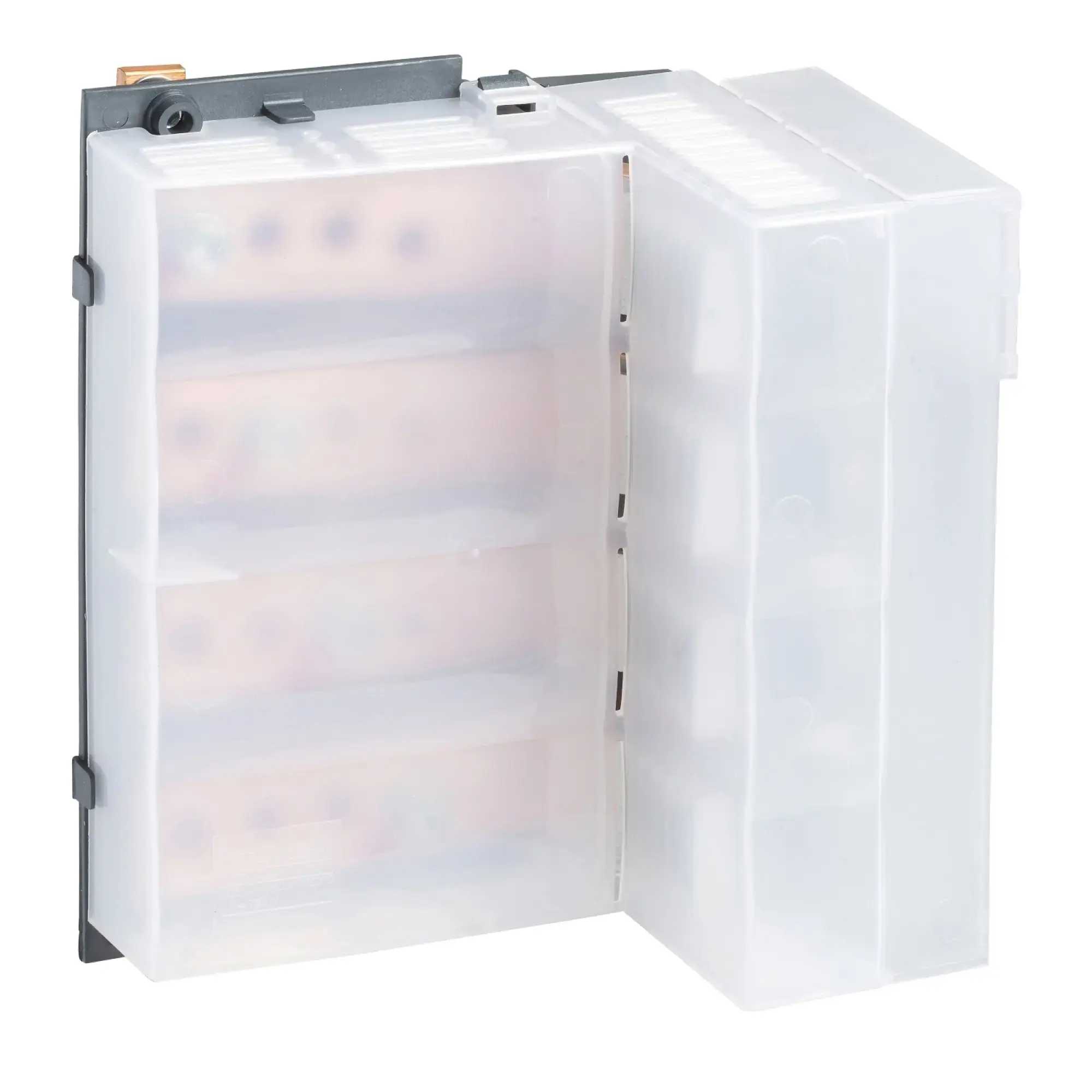 Schneider Electric LVS04071 PrismaSeT P, Connection Block, ComPacT NSX630/INS630 4-pole, Fixed Mounting, Horizontal, with Vertical Busbar Linergy BW (img_002) Schneider Electric LVS04071 PrismaSeT P, Connection Block, ComPacT NSX630/INS630 4-pole, Fixed Mounting, Horizontal, with Vertical Busbar Linergy BW (img_002)