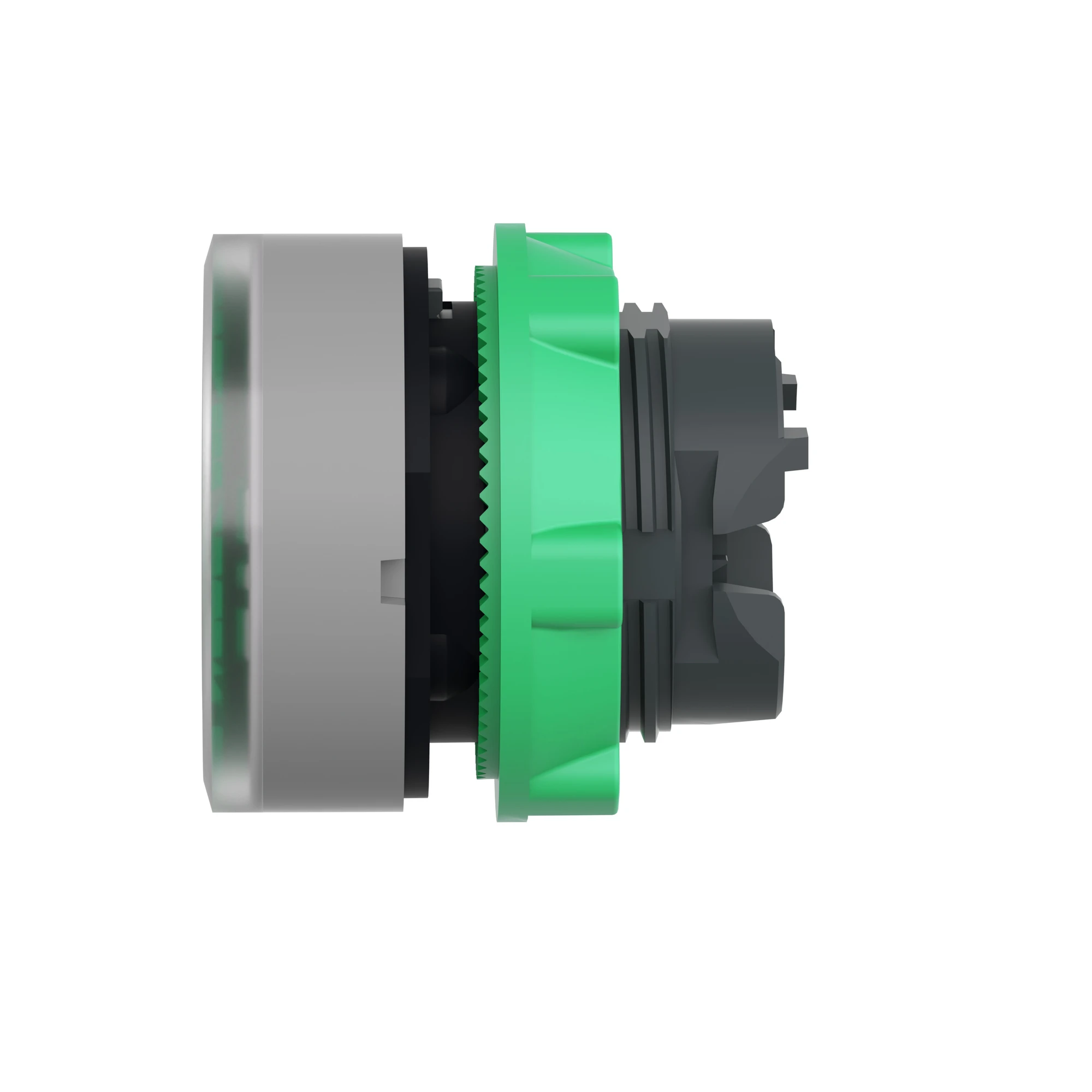 Schneider Electric ZB5AW333C0 Illuminated Push Button, Front Element, Harmony XB5, Plastic, 22mm, Light Grey, Green, for Universal LED (img_007)