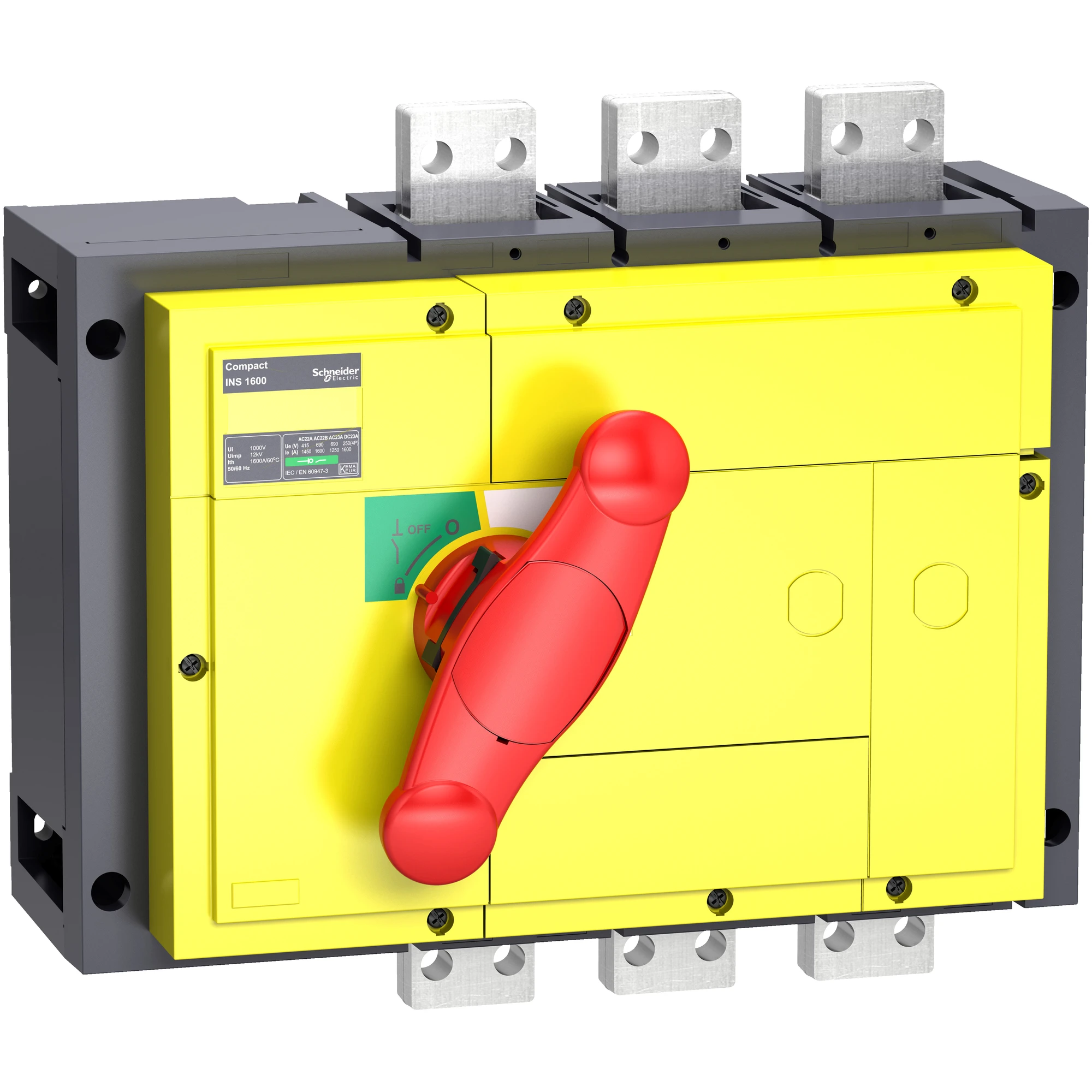 Schneider Electric 31348 Compact INS1250 3P 1250A fixed installation disconnect switch with red rotary drive (img_001) Schneider Electric 31348 Compact INS1250 3P 1250A fixed installation disconnect switch with red rotary drive (img_001)