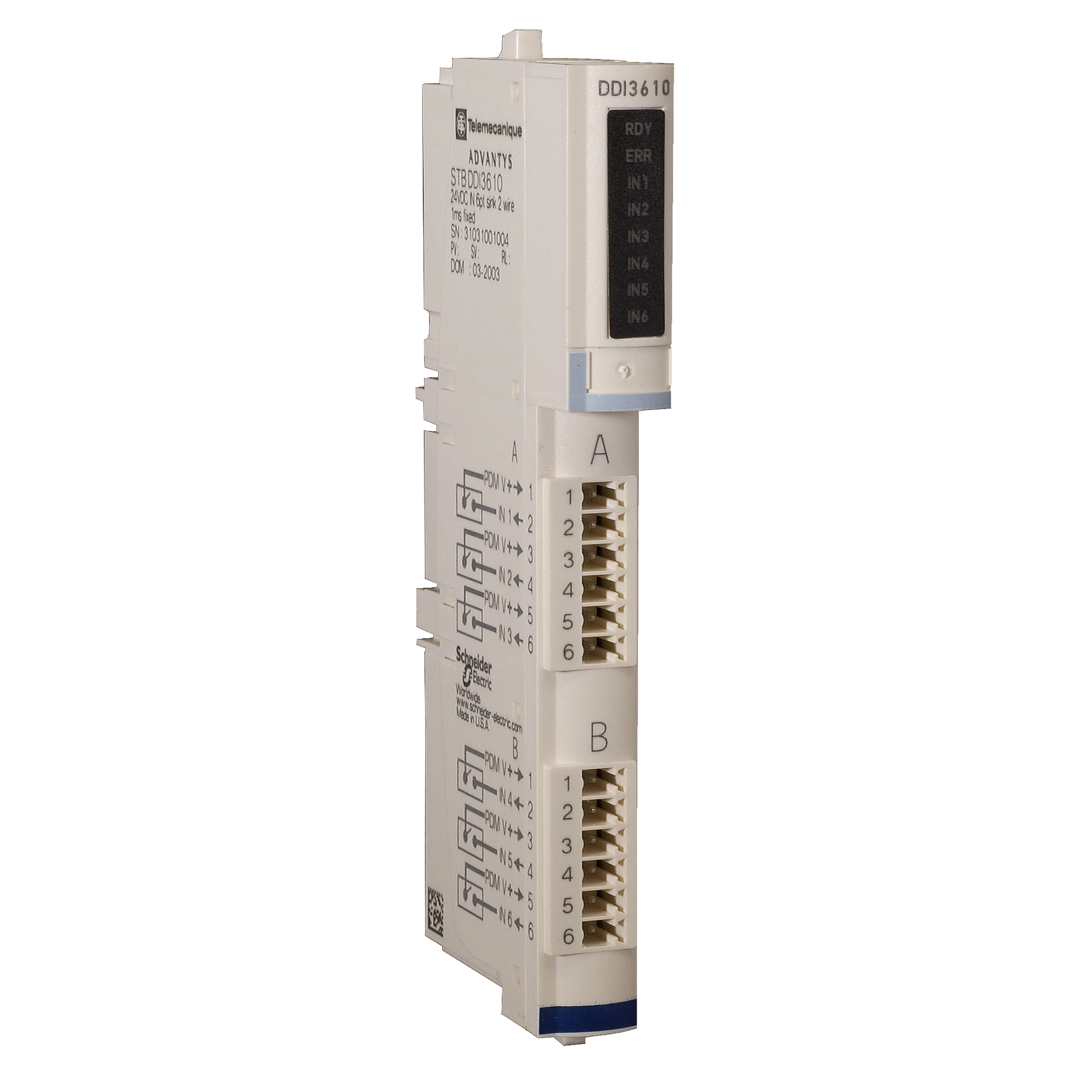 Schneider Electric STBDDI3610K Kit digital input module Standard STB, 24 V DC, 6 E (img_001)