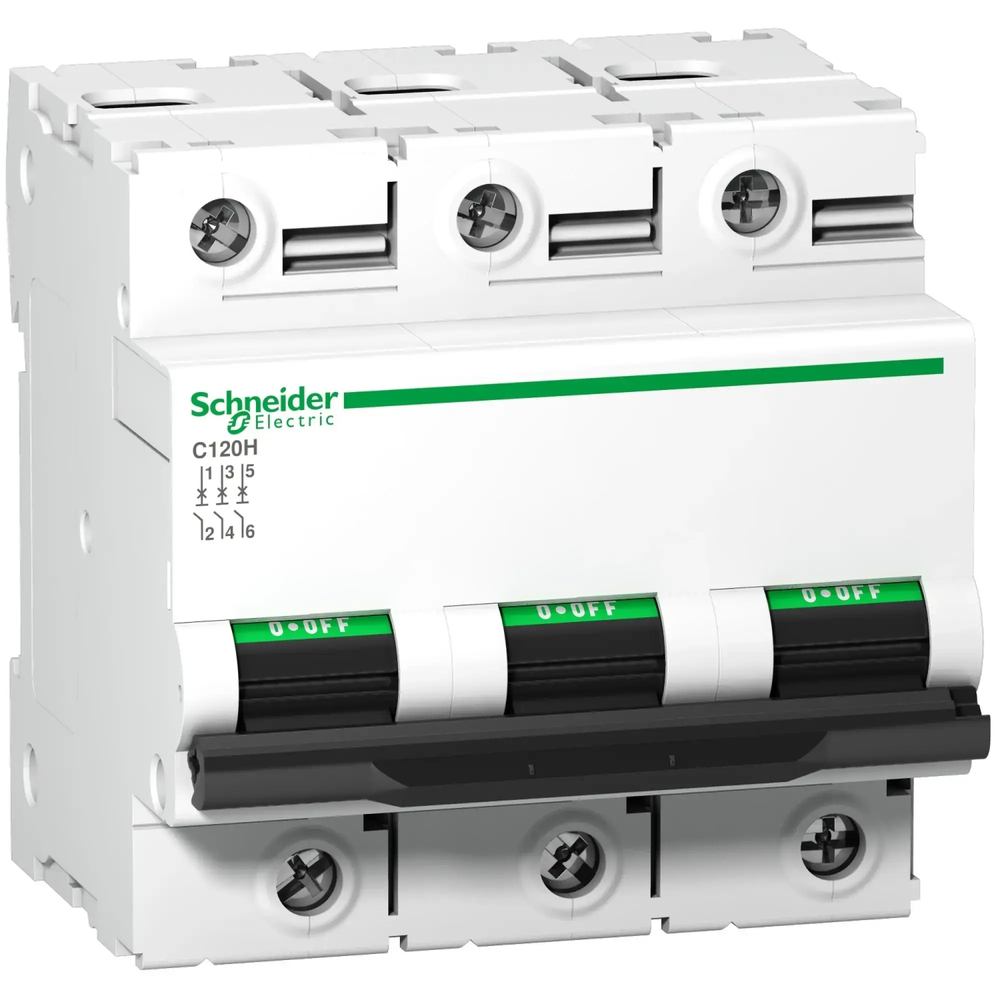 Schneider Electric A9N18512 Circuit Breaker C120H, 3P, 80A, D Curve, 15kA (img_002)