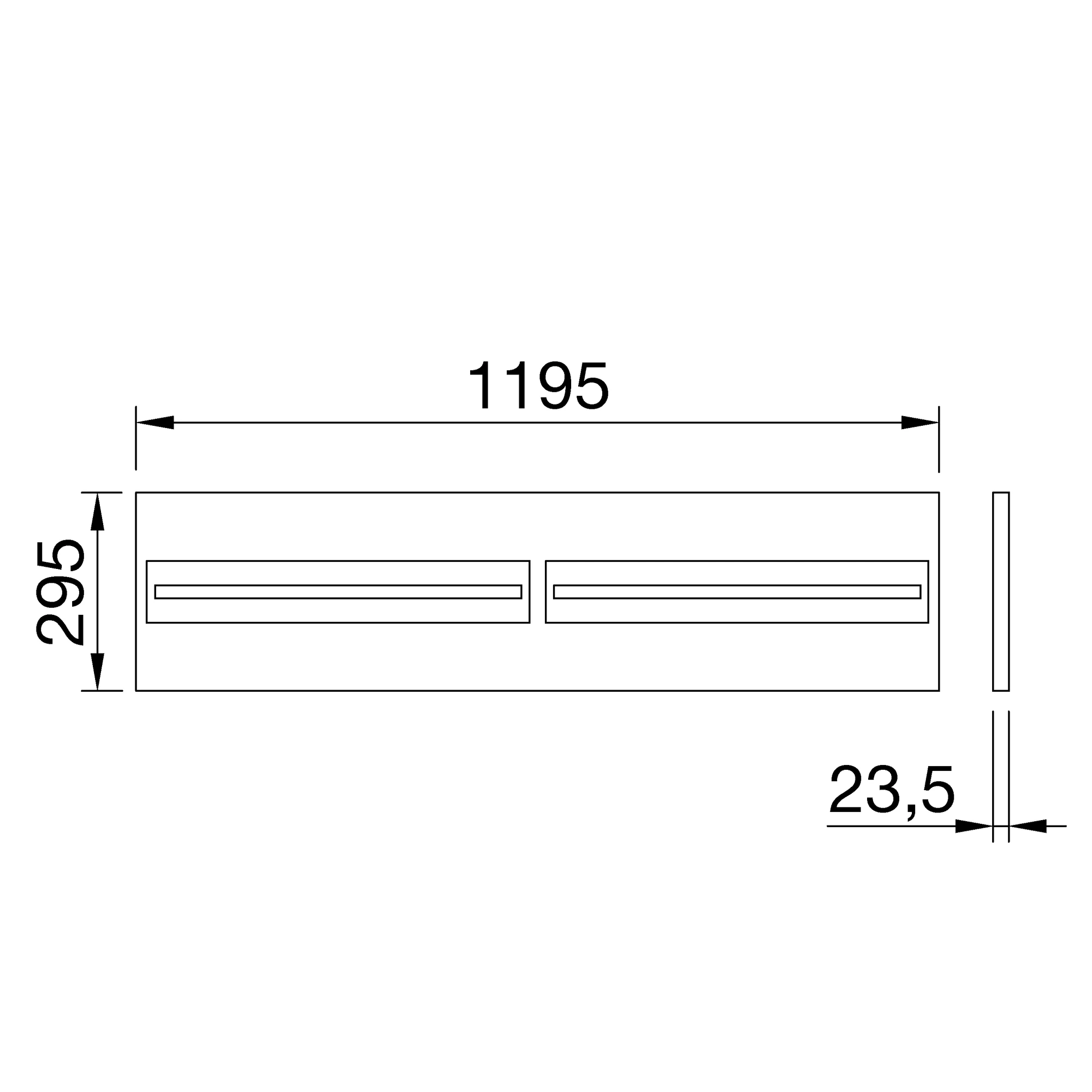 GEWISS GWF1811LL940 VISIO 16 Panel Leuchte 300 x 1200 4000K CRI90 DALI-steuerbar UGR16 (img_002)