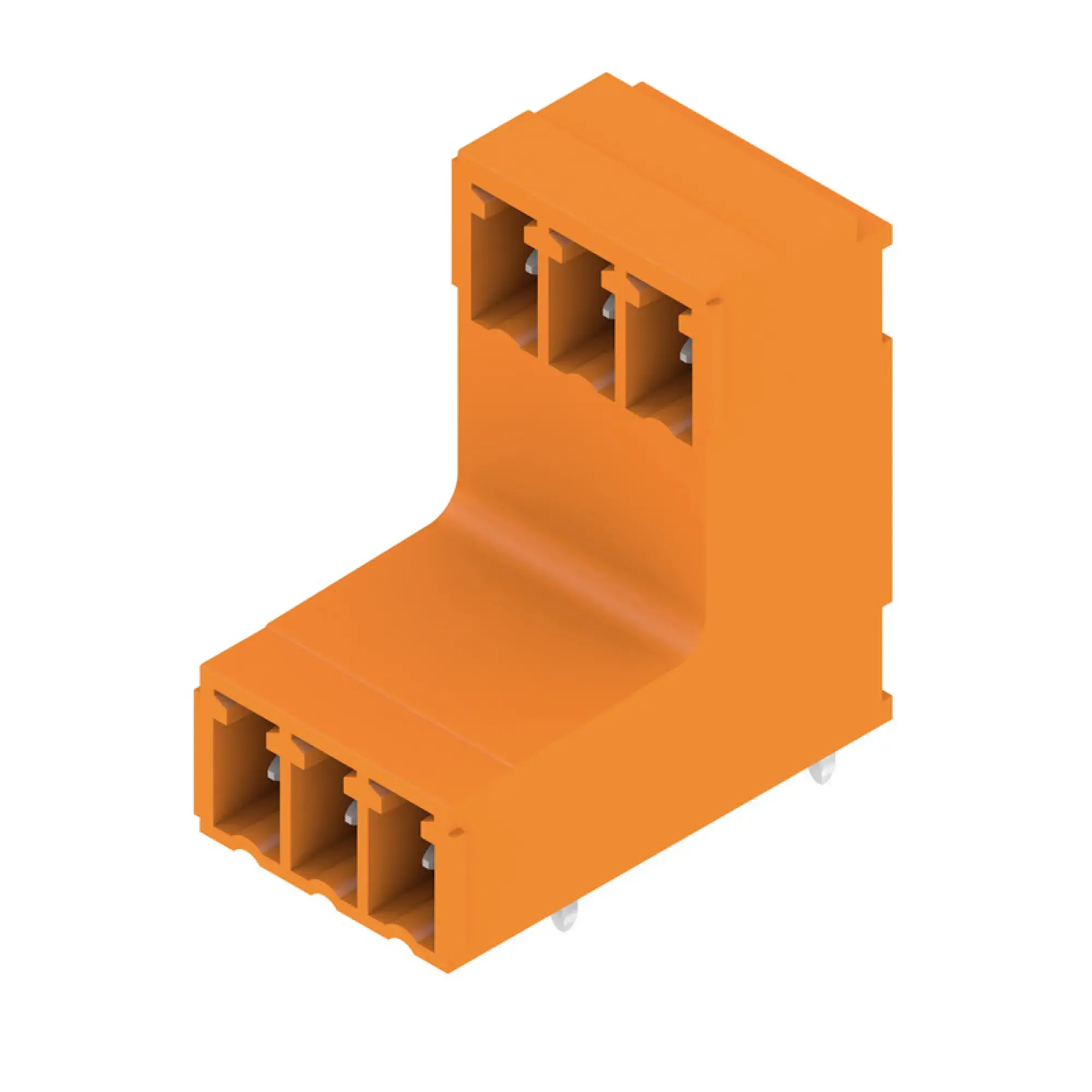 Weidmüller 1032110000 PCB connector (board connection), 160 V, 17.5 A, Pitch in mm: 3.81, Number of poles: 6, THT solder connection, Box (img_001)