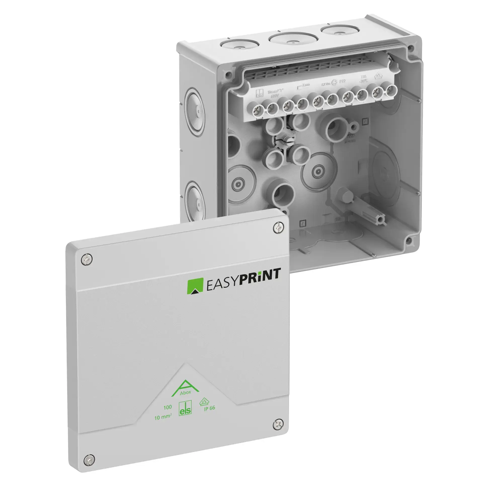 Spelsberg 810420EP Junction box, Type of protection IP66, max. 10², Impact strength IK07, Protection class II, Ui 690V AC, Ui 690V DC, DLG, VDE, Halogen free (img_001) Spelsberg 810420EP Junction box, Type of protection IP66, max. 10², Impact strength IK07, Protection class II, Ui 690V AC, Ui 690V DC, DLG, VDE, Halogen free (img_001)