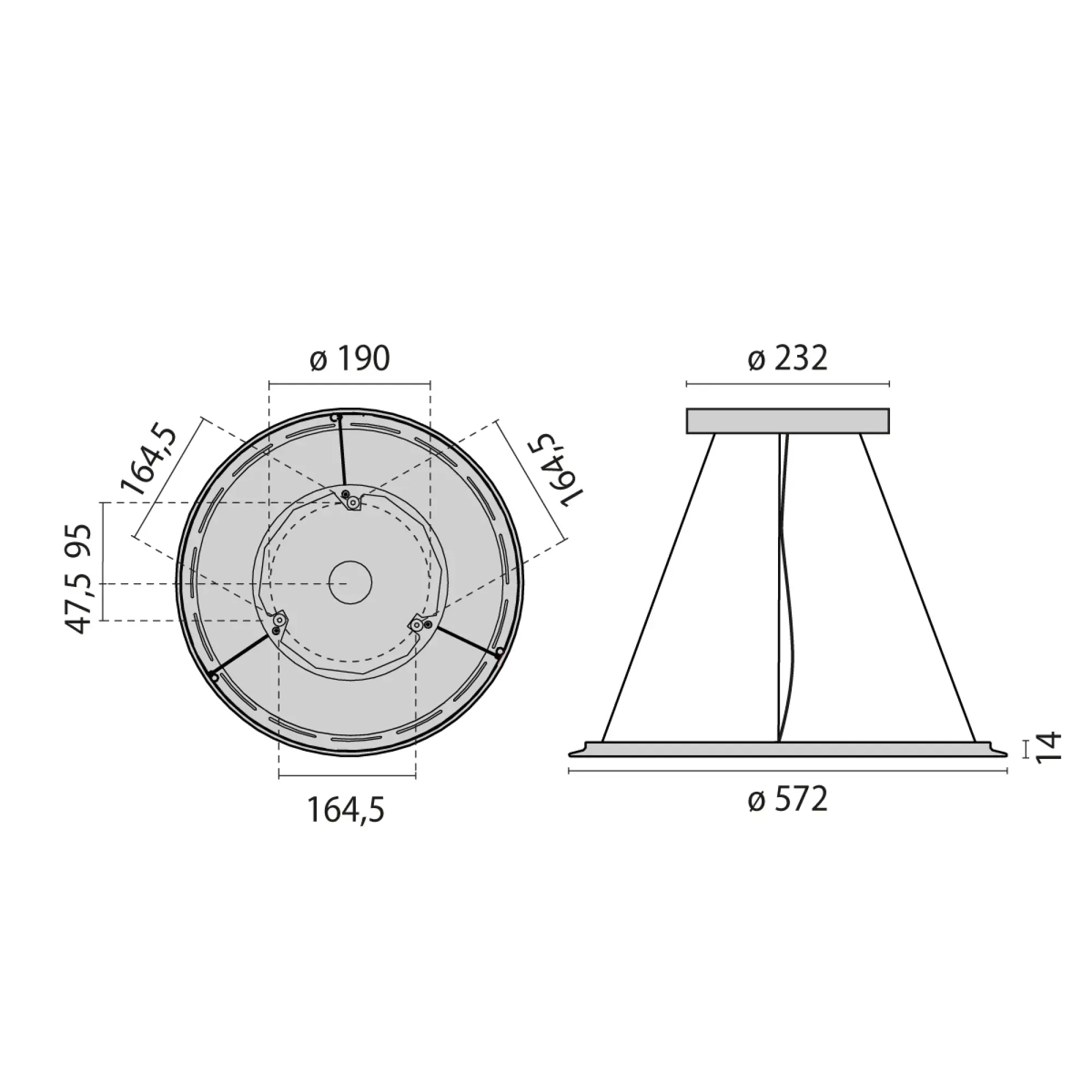 Performance iN Lighting 8713461346430 LED-Pendelleuchte 4000K 26W DALI Mikroprisma d+i 8713461346430 (img_003)