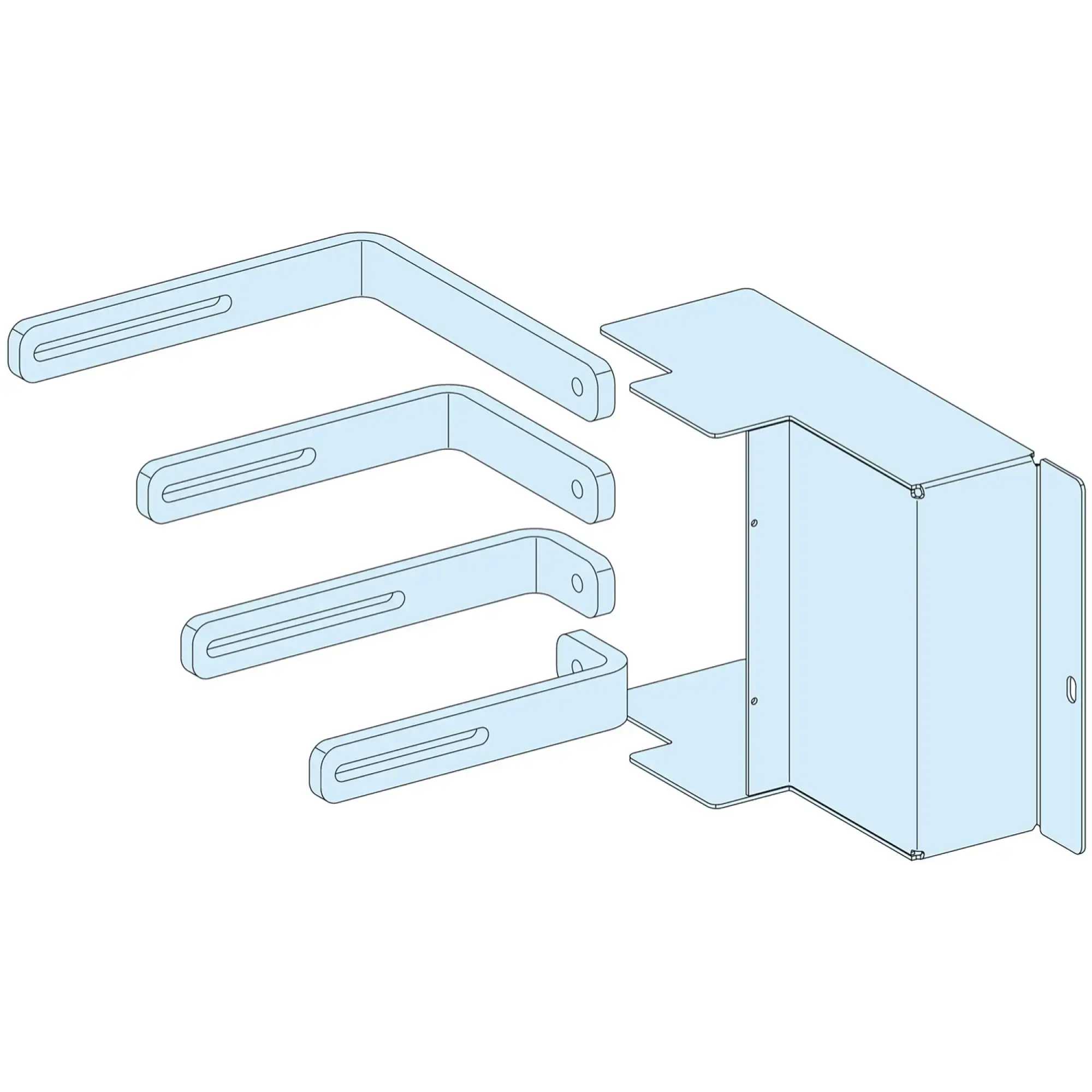 Schneider Electric LVS04462 PrismaSet-P, Connector, NSX400-630 4-pole, toggle lever, plug-in technology, horizontal, with vertical busbar Linergy LGY (img_002) Schneider Electric LVS04462 PrismaSet-P, Connector, NSX400-630 4-pole, toggle lever, plug-in technology, horizontal, with vertical busbar Linergy LGY (img_002)