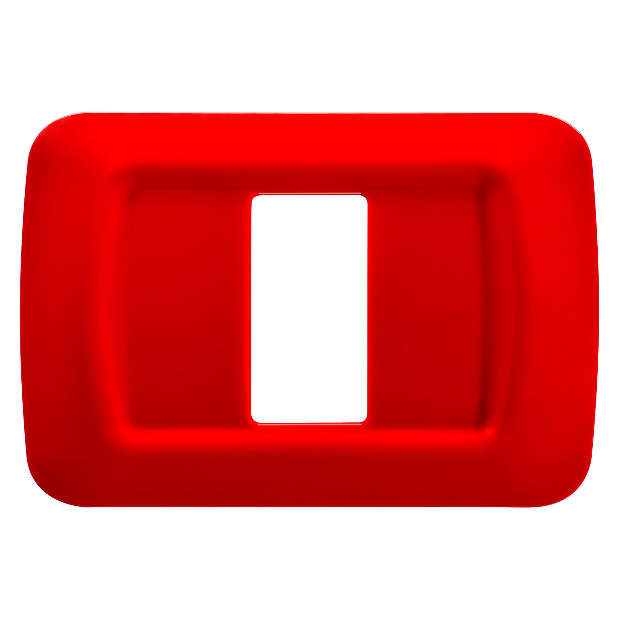 GEWISS GW22521 TOP SYSTEM PLATE - IN TECHNOPOLYMER GLOSS FINISHING - 1 GANG - GERANIUM RED - SYSTEM (img_001) GEWISS GW22521 TOP SYSTEM PLATE - IN TECHNOPOLYMER GLOSS FINISHING - 1 GANG - GERANIUM RED - SYSTEM (img_001)