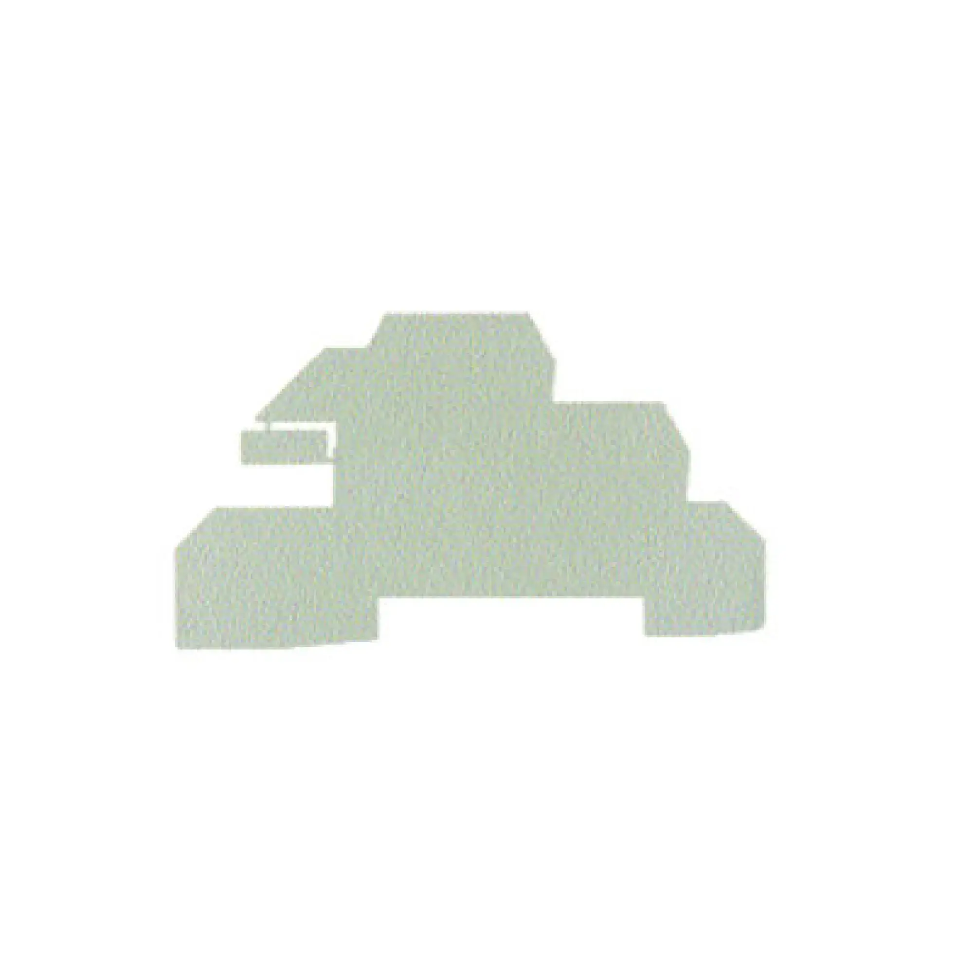 Weidmüller 1067700000 End plate (terminals), dark beige, Height: 94.5 mm, Width: 1.5 mm, V-0, Wemid (img_001)