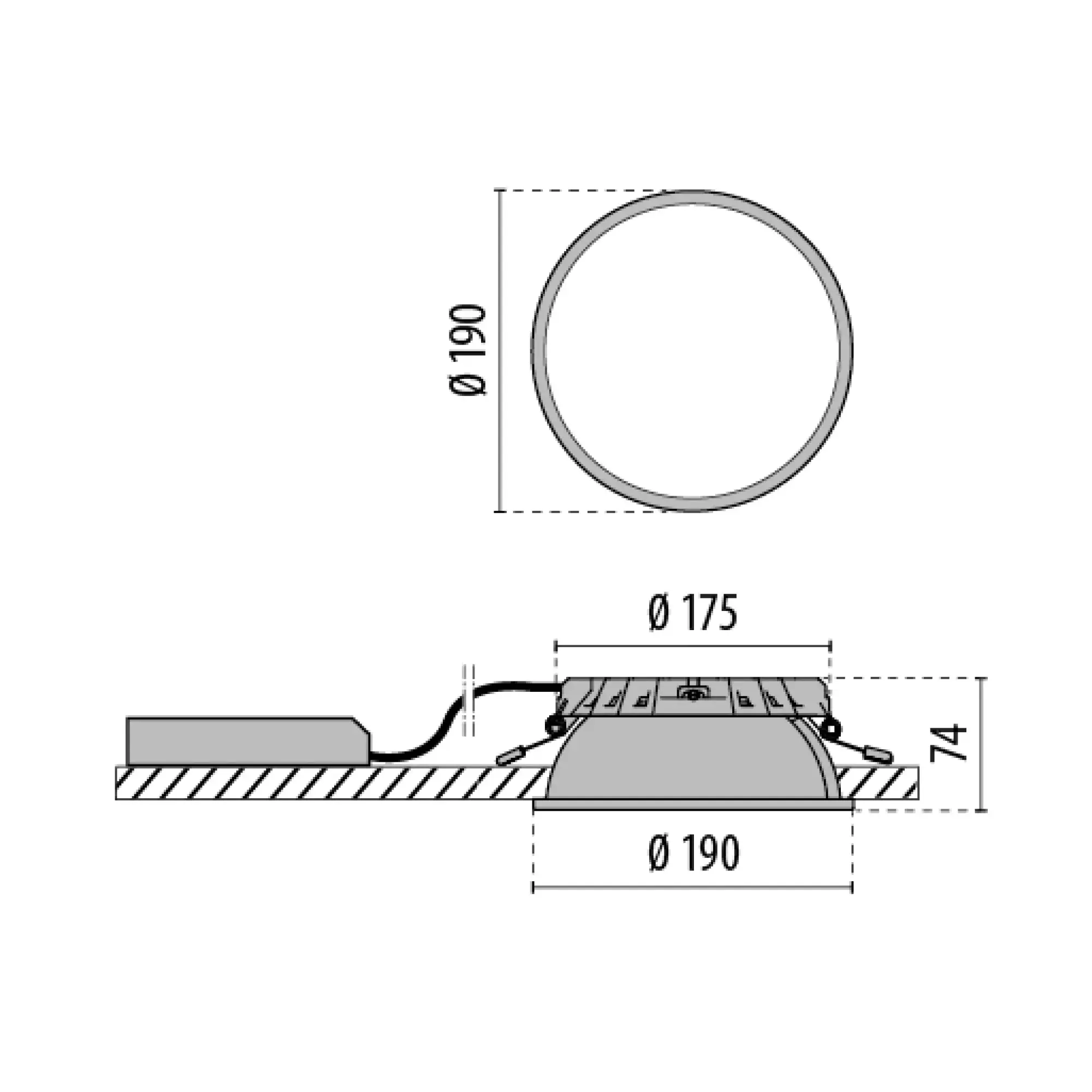 Performance iN Lighting 3114240 LED-Downlight 3000K 9W statisch runde extrabreite Streuoptik 3114240 (img_005)