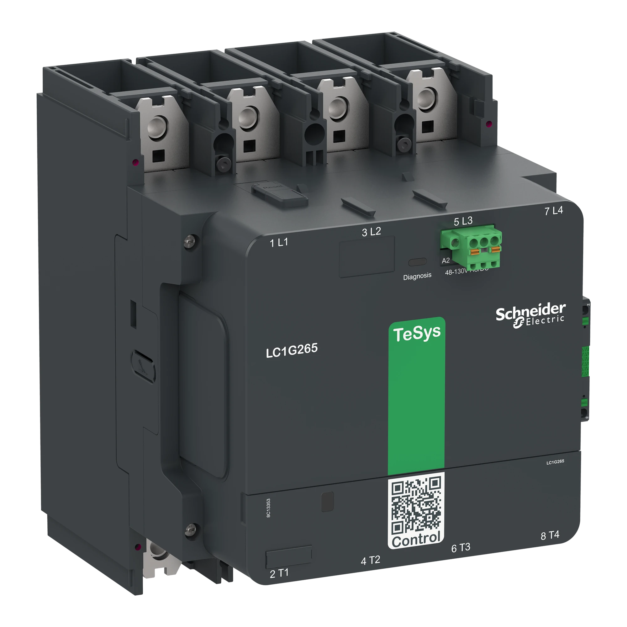 Schneider Electric LC1G5004KUEN Power contactor TeSys control - Giga, 4-pole, 700A AC1, 100-250V ACDC coil (img_001) Schneider Electric LC1G5004KUEN Power contactor TeSys control - Giga, 4-pole, 700A AC1, 100-250V ACDC coil (img_001)
