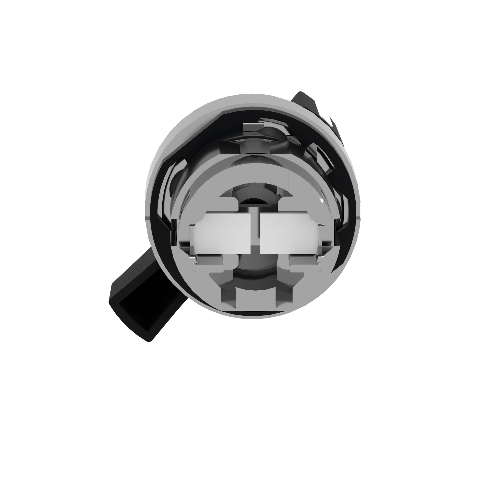 Schneider Electric ZB4BJ2 Selector switch, front element, Harmony XB4, metal, 22mm, black, 2 positions, long toggle, detent (img_002) Schneider Electric ZB4BJ2 Selector switch, front element, Harmony XB4, metal, 22mm, black, 2 positions, long toggle, detent (img_002)