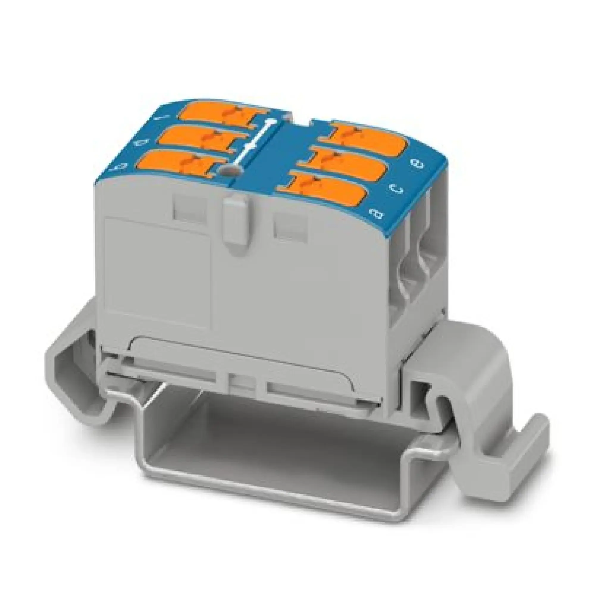 Phoenix Contact 1019527 Distribution block PTVFIX 6X2,5-NS35A BU (img_001)