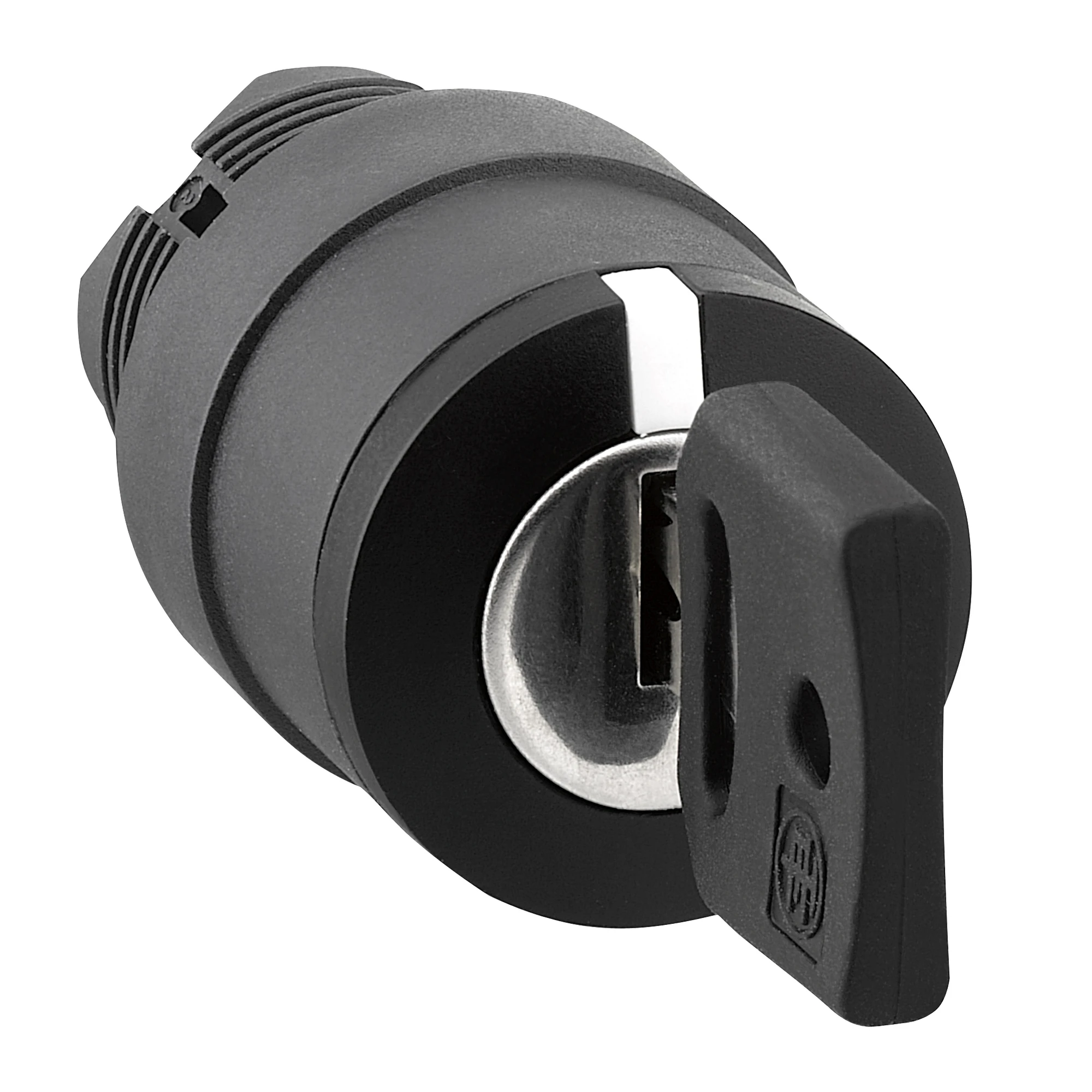 Schneider Electric ZB5AG1 Key switch, front element, Harmony XB5, plastic, 22mm, black, 3 positions, middle right latching (img_002)