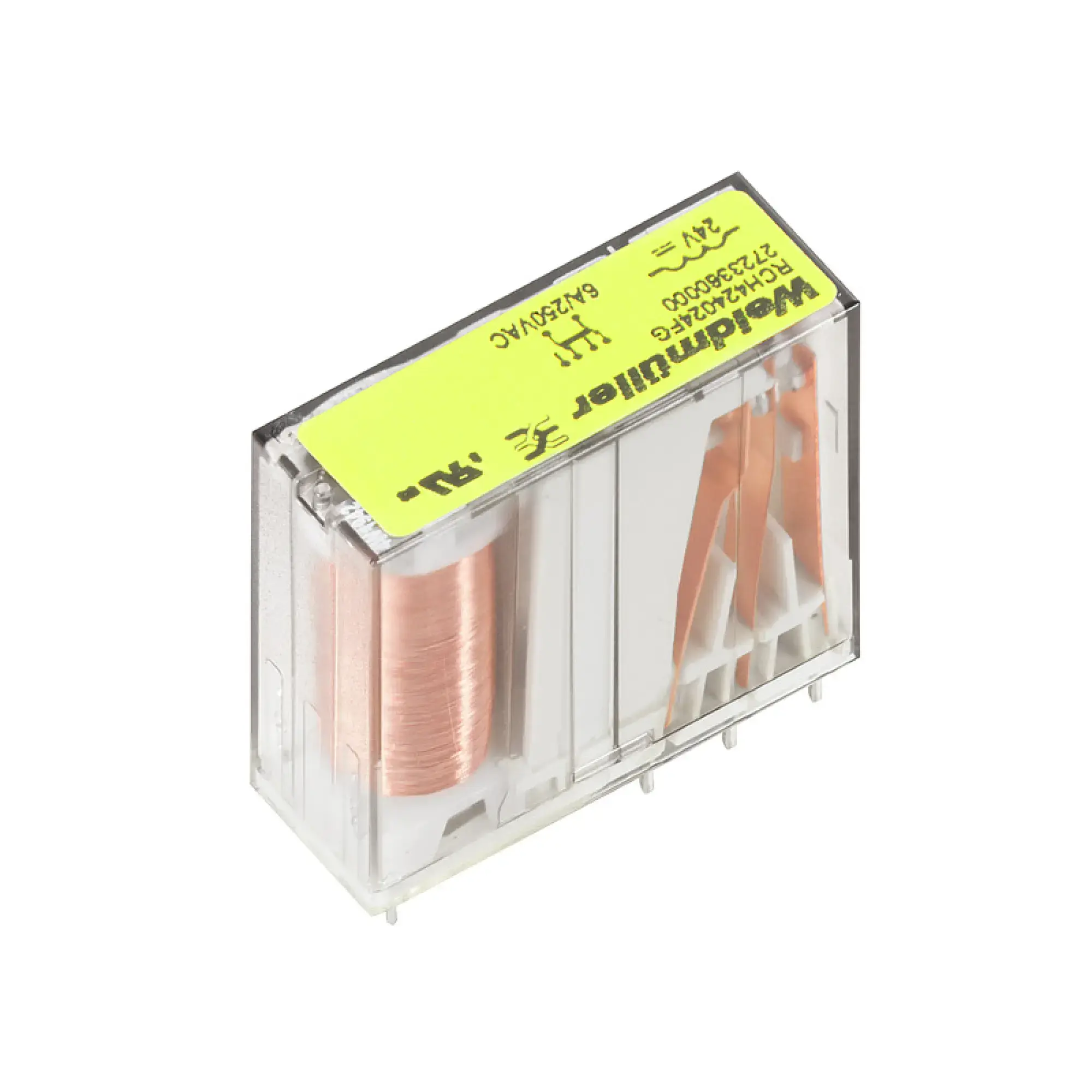 Weidmüller 2723360000 Miniature industrial relay, 24 V DC, No, 2 CO contacts forcibily guided (EN 61810-3 type B) (AgNi) , 250 V AC, 6 A, Test button available: No (img_001) Weidmüller 2723360000 Miniature industrial relay, 24 V DC, No, 2 CO contacts forcibily guided (EN 61810-3 type B) (AgNi) , 250 V AC, 6 A, Test button available: No (img_001)
