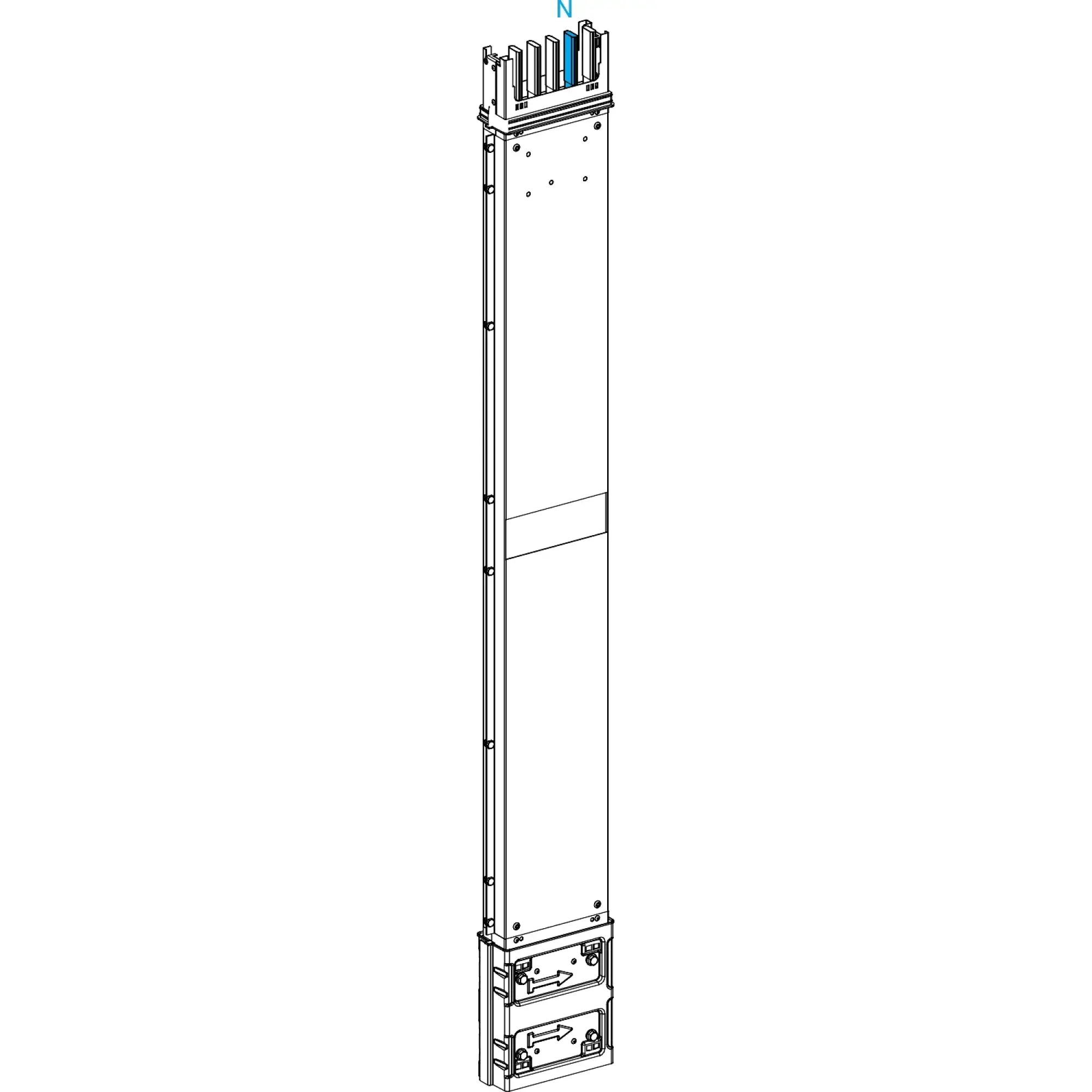 Schneider Electric KSA400CM4AF KSA straight element, 400A, selectable length, transportation, fire barrier (img_002)
