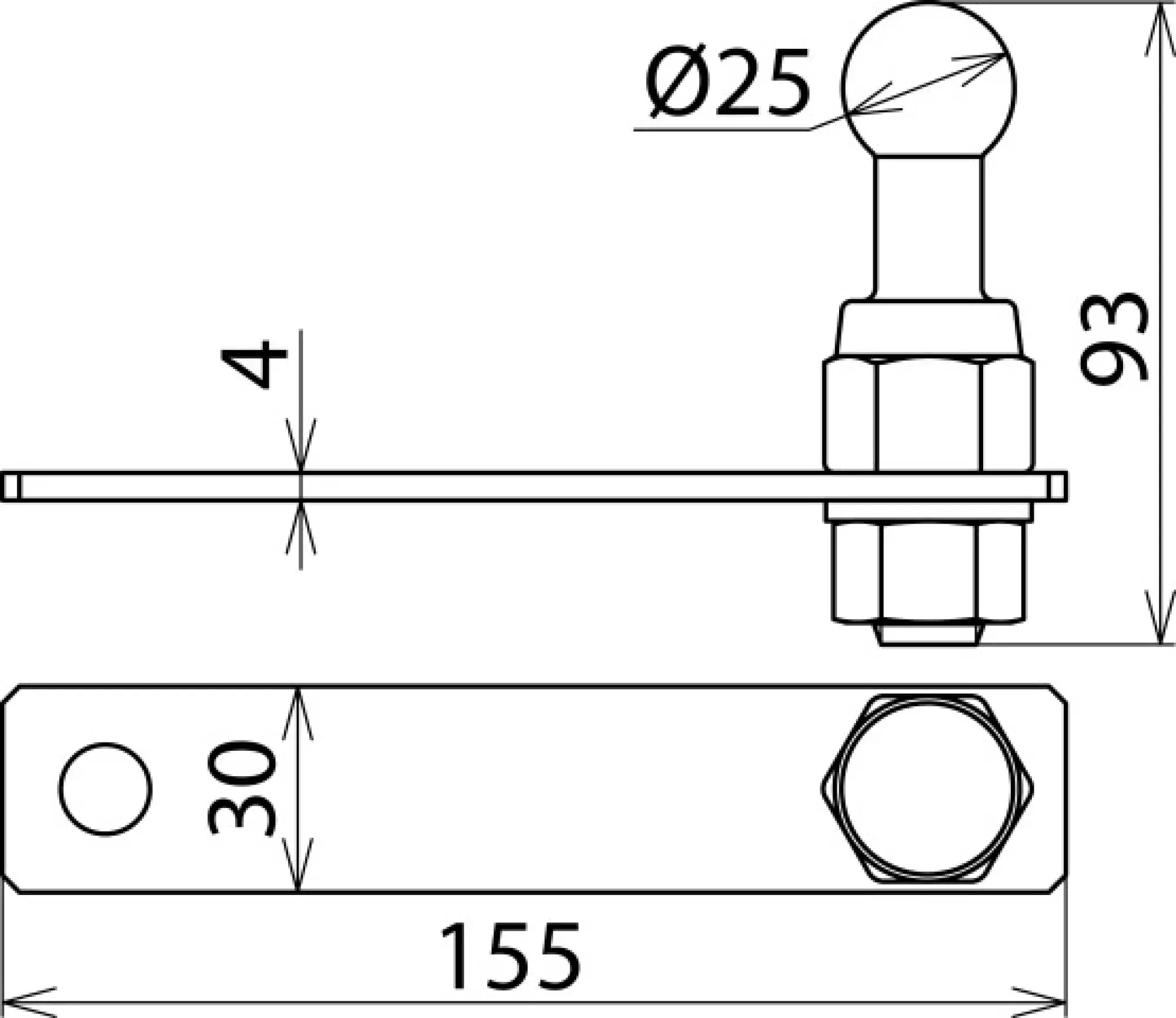Dehn 728503 Earth connection plate for fuse holders with one fixed ball point D 25mm DB Mat. No. 157545 Z. No. 4 Ebgw 01.61 (img_002) Dehn 728503 Earth connection plate for fuse holders with one fixed ball point D 25mm DB Mat. No. 157545 Z. No. 4 Ebgw 01.61 (img_002)