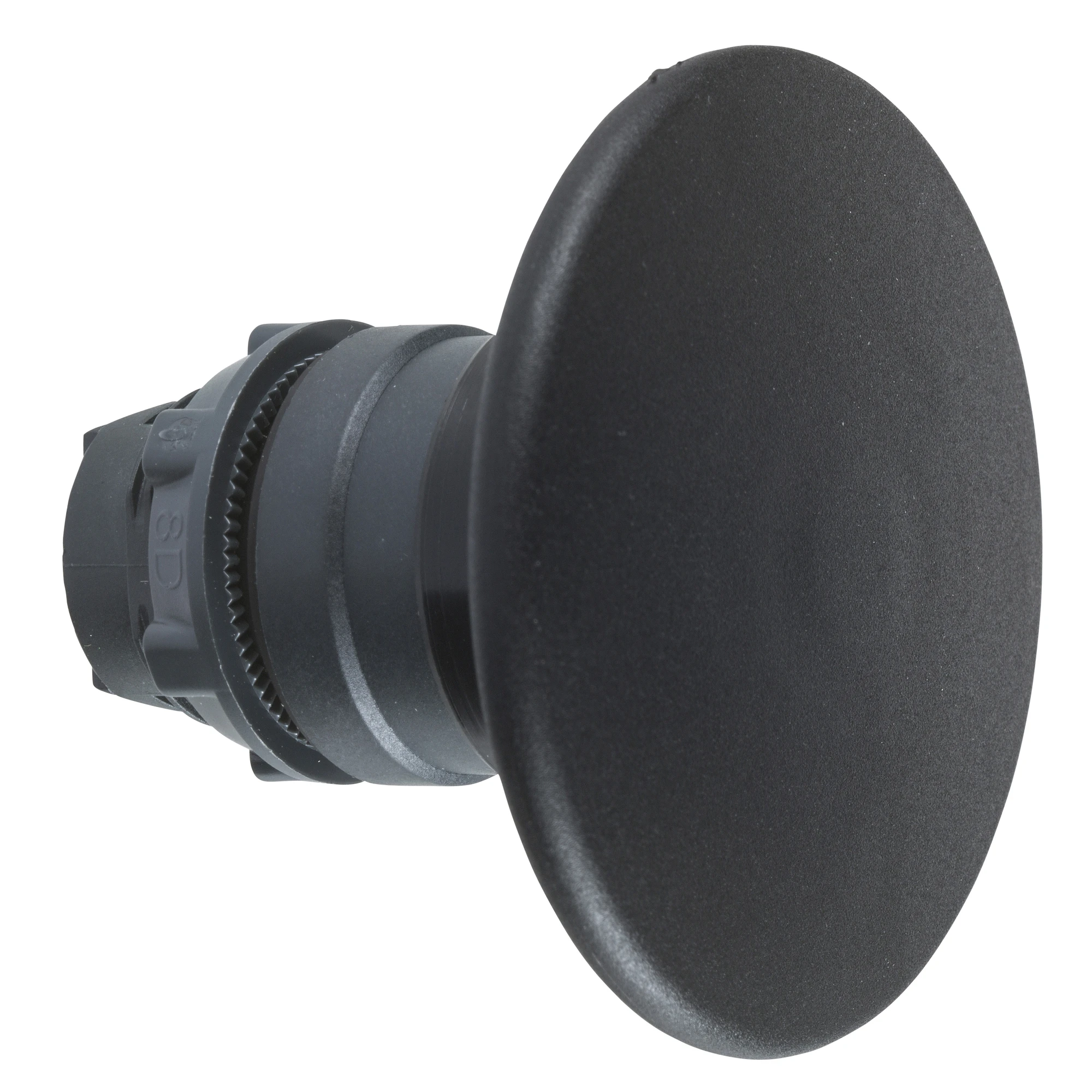 Schneider Electric ZB5AX2 Mushroom Push Button, Front Element, Harmony XB5, Plastic, 22mm, Black, Mushroom 60mm, Pull Release (img_001)
