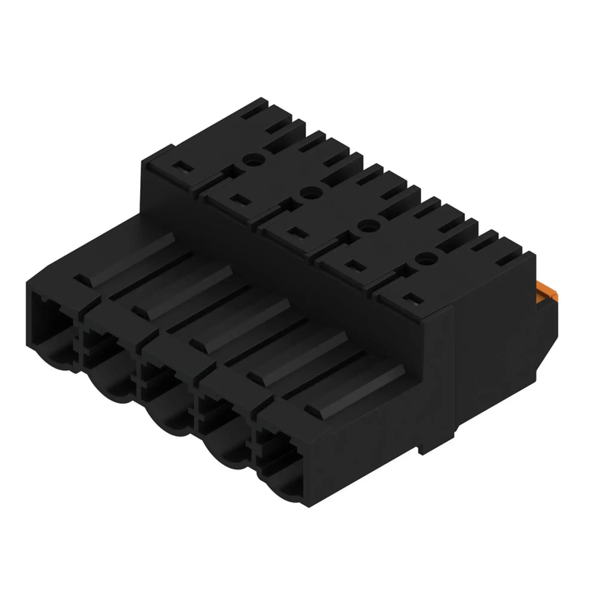 Weidmüller 1043620000 PCB connector (wire connection), 1000 V, 24 A, Pitch in mm: 7.62, 2.5 mm², Number of poles: 5, PUSH IN with actuator, Tension-clamp connection, Box (img_001)