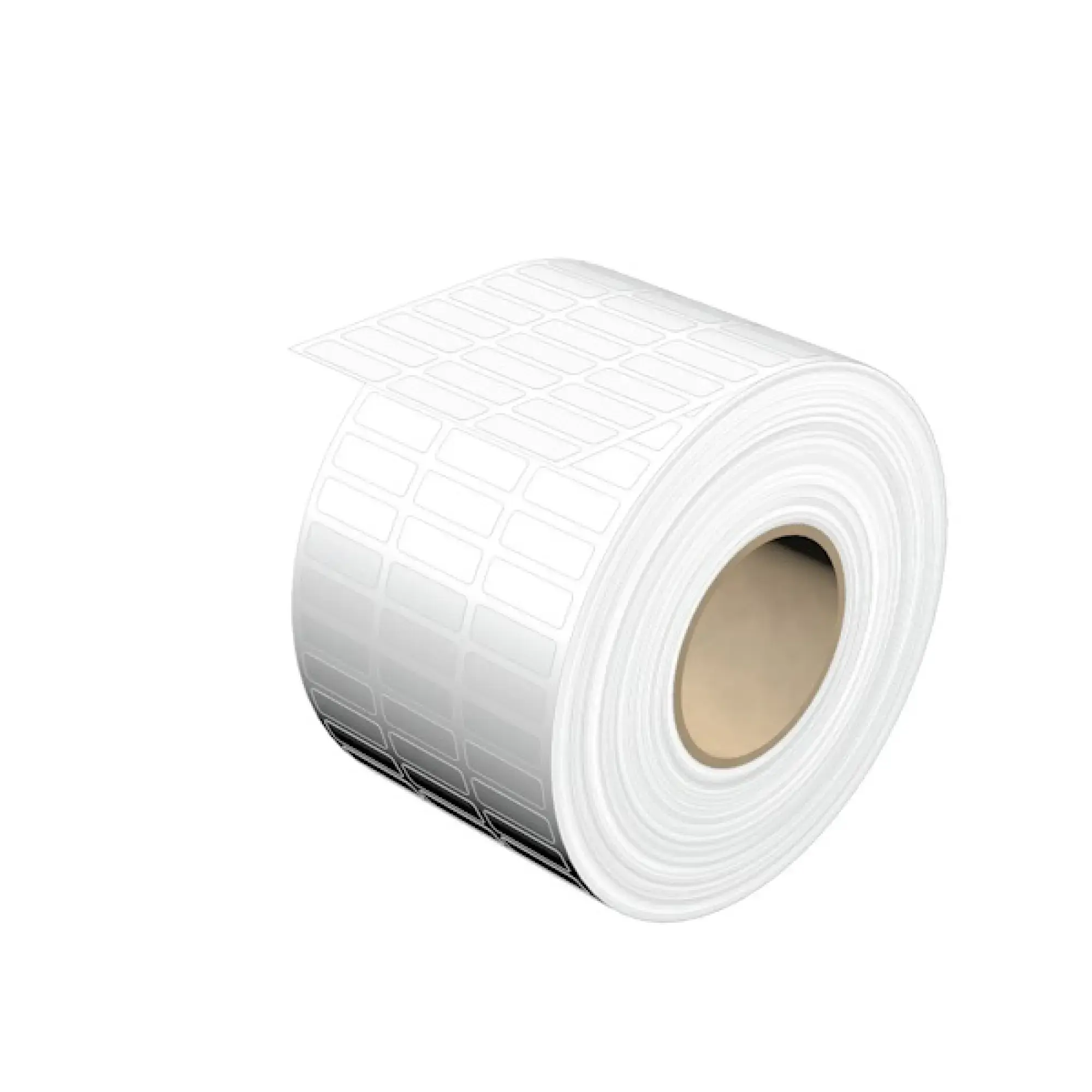 Weidmüller 1753271044 Device marking, Width: 18 mm, Polyester, white, Operating temperature range: -40...150 °C (img_001)