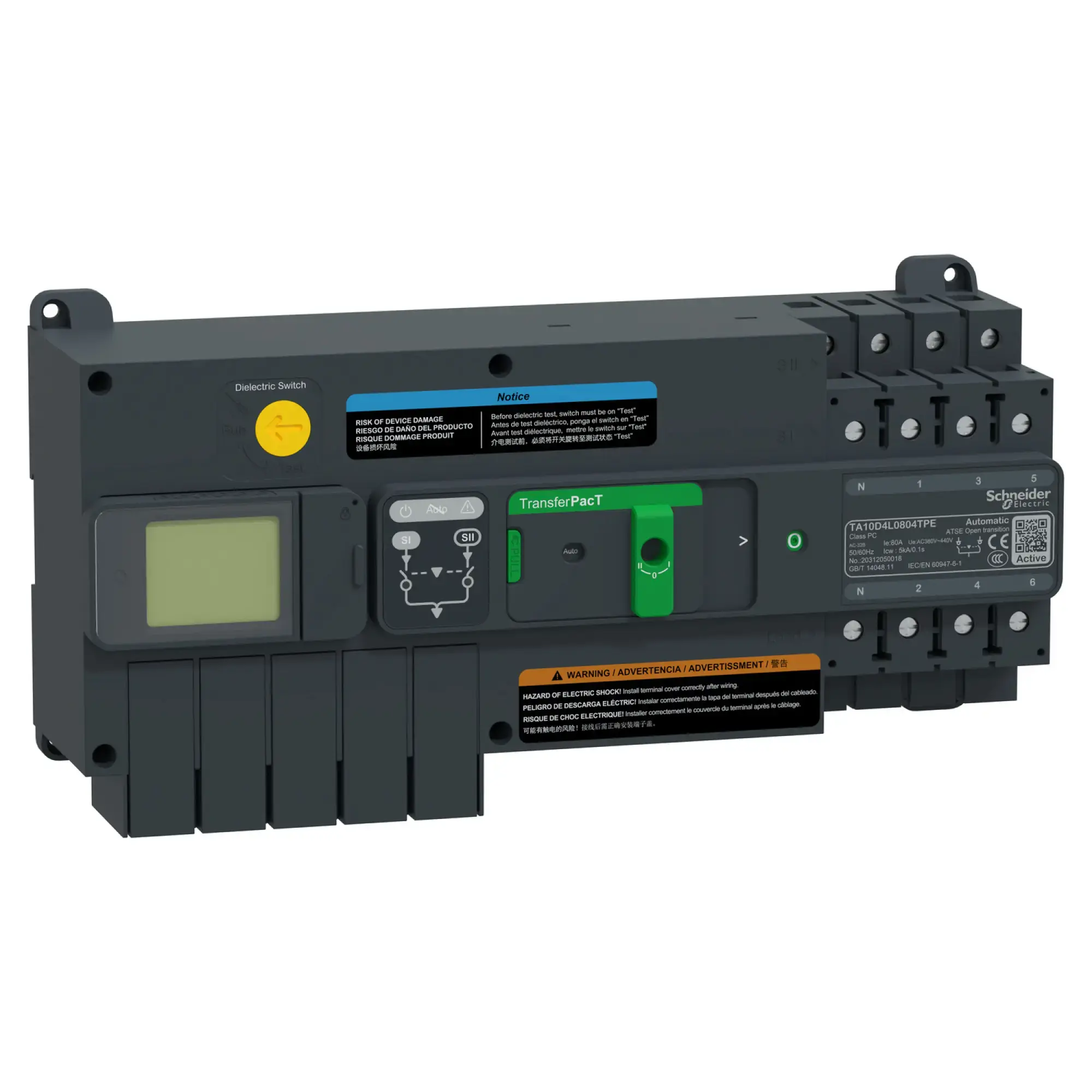 Schneider Electric TA10D4L0804TPE TransferPacT Active TA100, automatic power transfer switch, 80A, 4P, LCD, 400VAC (img_002)
