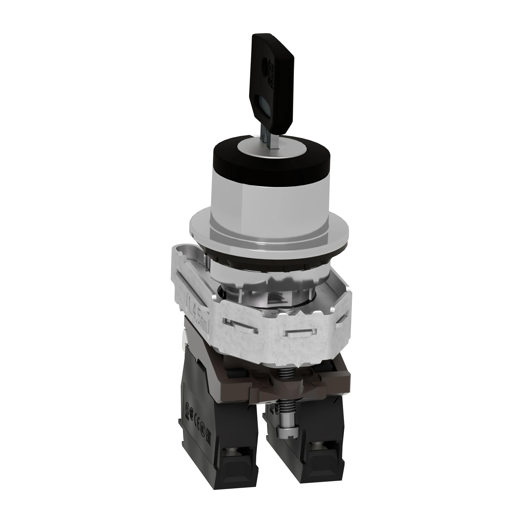 Schneider Electric XB4FG03 Key switch, Harmony XB4F, metal, 30mm, black, 3 positions, latching, Ronis 455, 2S (img_005) Schneider Electric XB4FG03 Key switch, Harmony XB4F, metal, 30mm, black, 3 positions, latching, Ronis 455, 2S (img_005)