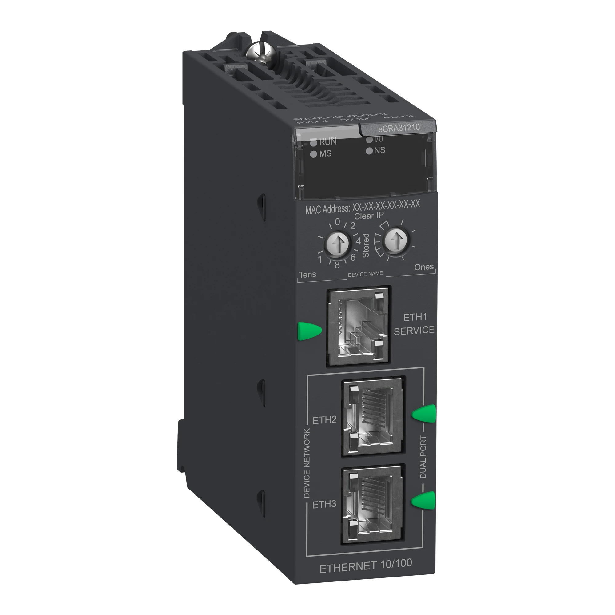 Schneider Electric BMECRA31210 Modicon X80-E-RIO Head Adapter for Ethernet Module Carrier as Decentralized EthNet/IP Rack (img_001) Schneider Electric BMECRA31210 Modicon X80-E-RIO Head Adapter for Ethernet Module Carrier as Decentralized EthNet/IP Rack (img_001)