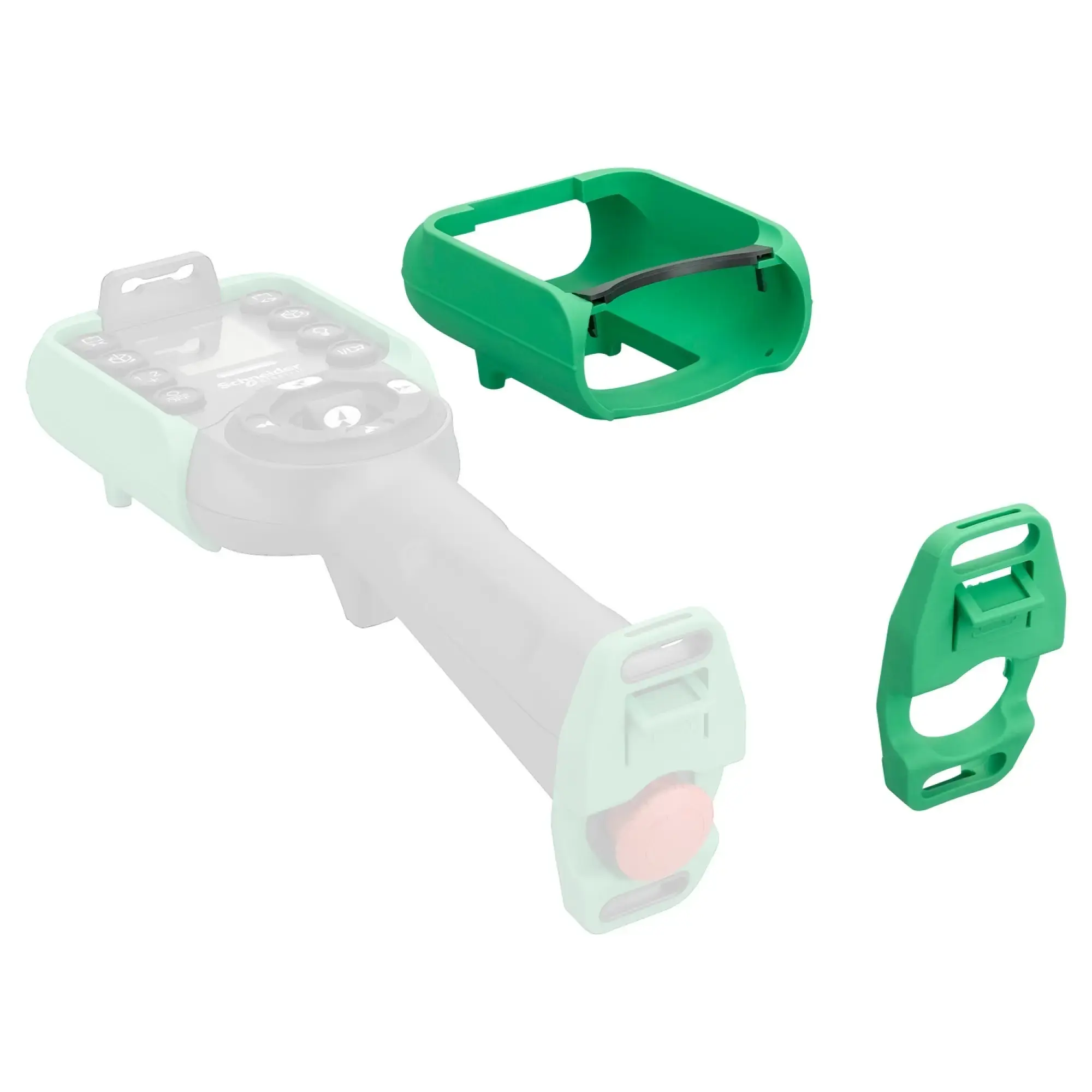 Schneider Electric ZARC21 Schutzhülle, grün, Sender, eXLhoist Standard (img_002) Schneider Electric ZARC21 Schutzhülle, grün, Sender, eXLhoist Standard (img_002)