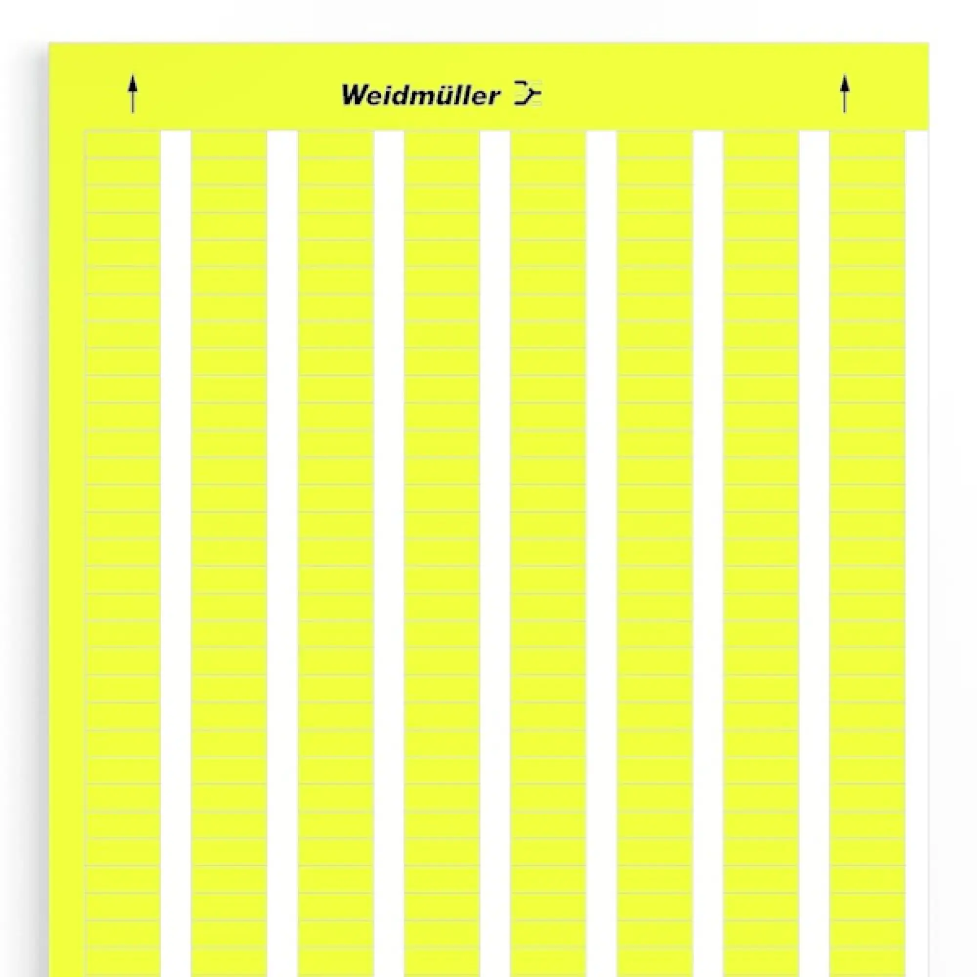 Weidmüller 1749321687 Device marking, Width: 18 mm, Polyester, PVC-free, yellow, Operating temperature range: -40...150 °C (img_001) Weidmüller 1749321687 Device marking, Width: 18 mm, Polyester, PVC-free, yellow, Operating temperature range: -40...150 °C (img_001)
