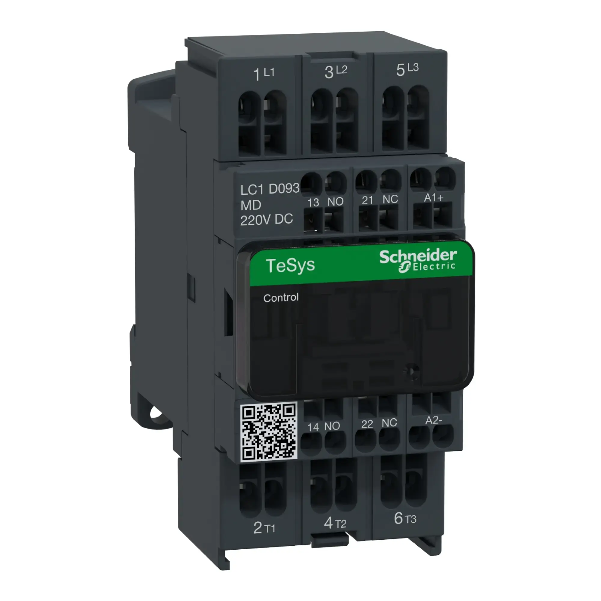 Schneider Electric LC1D093MD Power Contactor LC1D 3p, +1NO+1NC, 4 kW, 9 A, 400 V AC3, Coil 220 V DC (img_005)