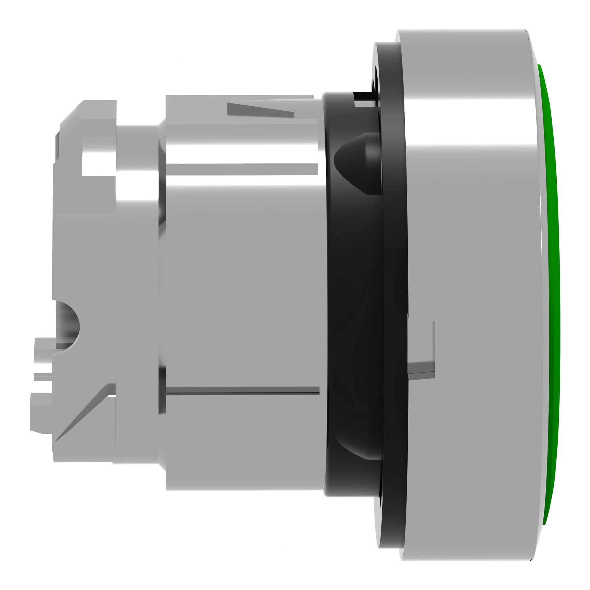 Schneider Electric ZB4BH03 Pushbutton, Front Element, Harmony XB4, Metal, 22mm, Green, Blank, Latching (img_005)