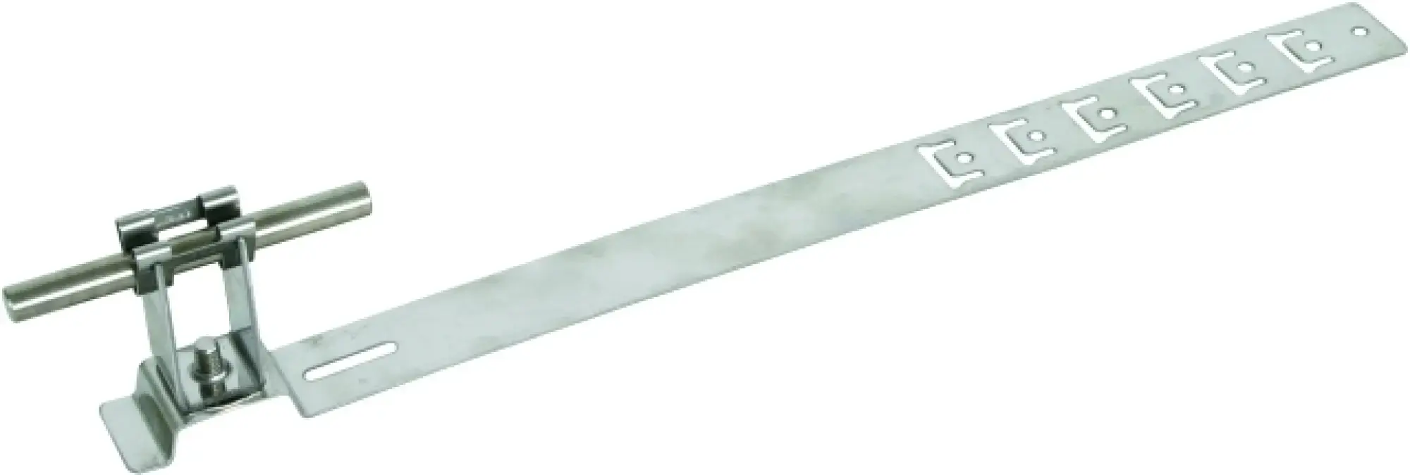 Dehn 206219 Roof conductor holder UNIgrip StSt H 20mm Rd 8mm w. embossed brace L 335mm (img_003)