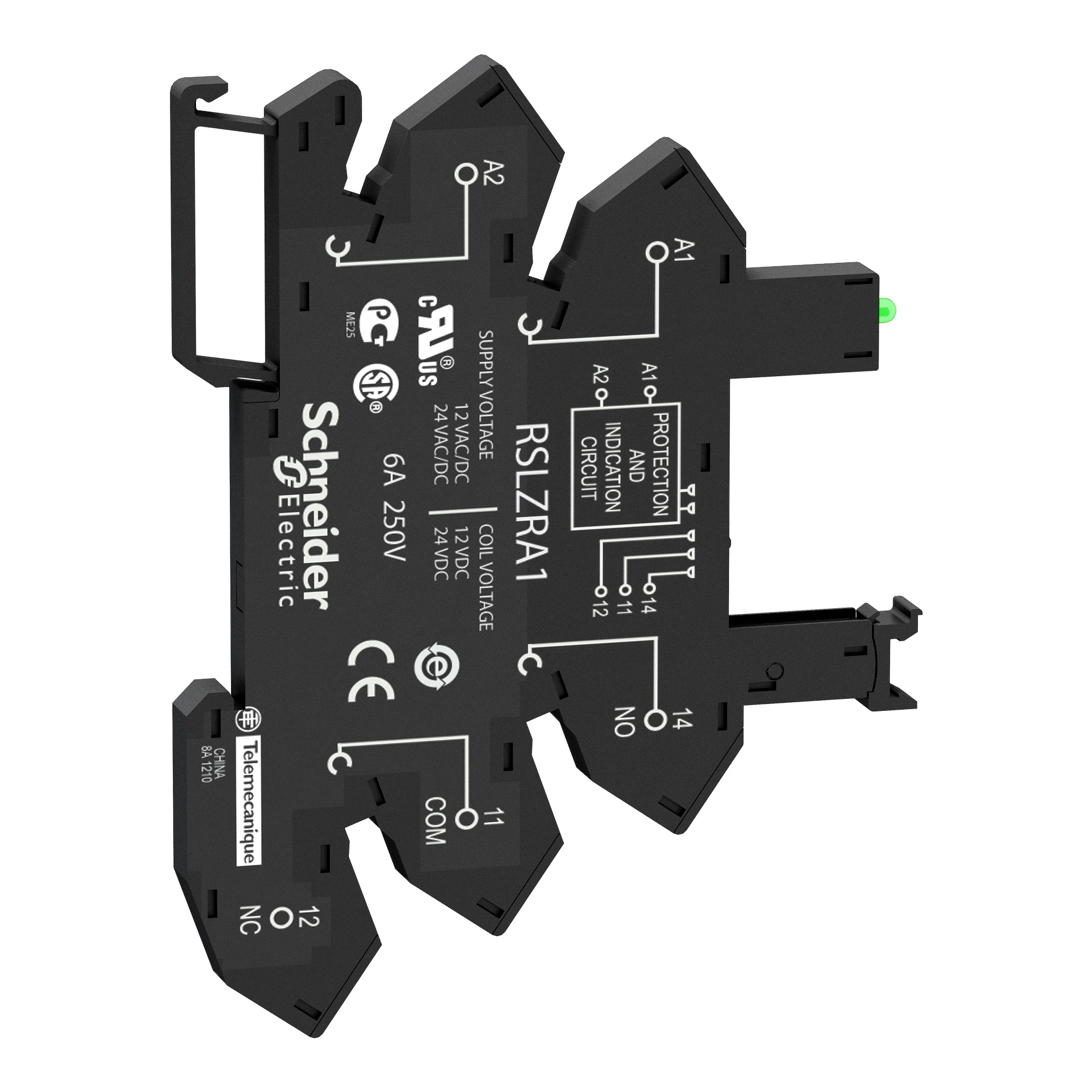 Schneider Electric RSLZRA1 Base for narrow interface relay RSL, LED, spring clamp, 12/24 VAC/DC (img_003)