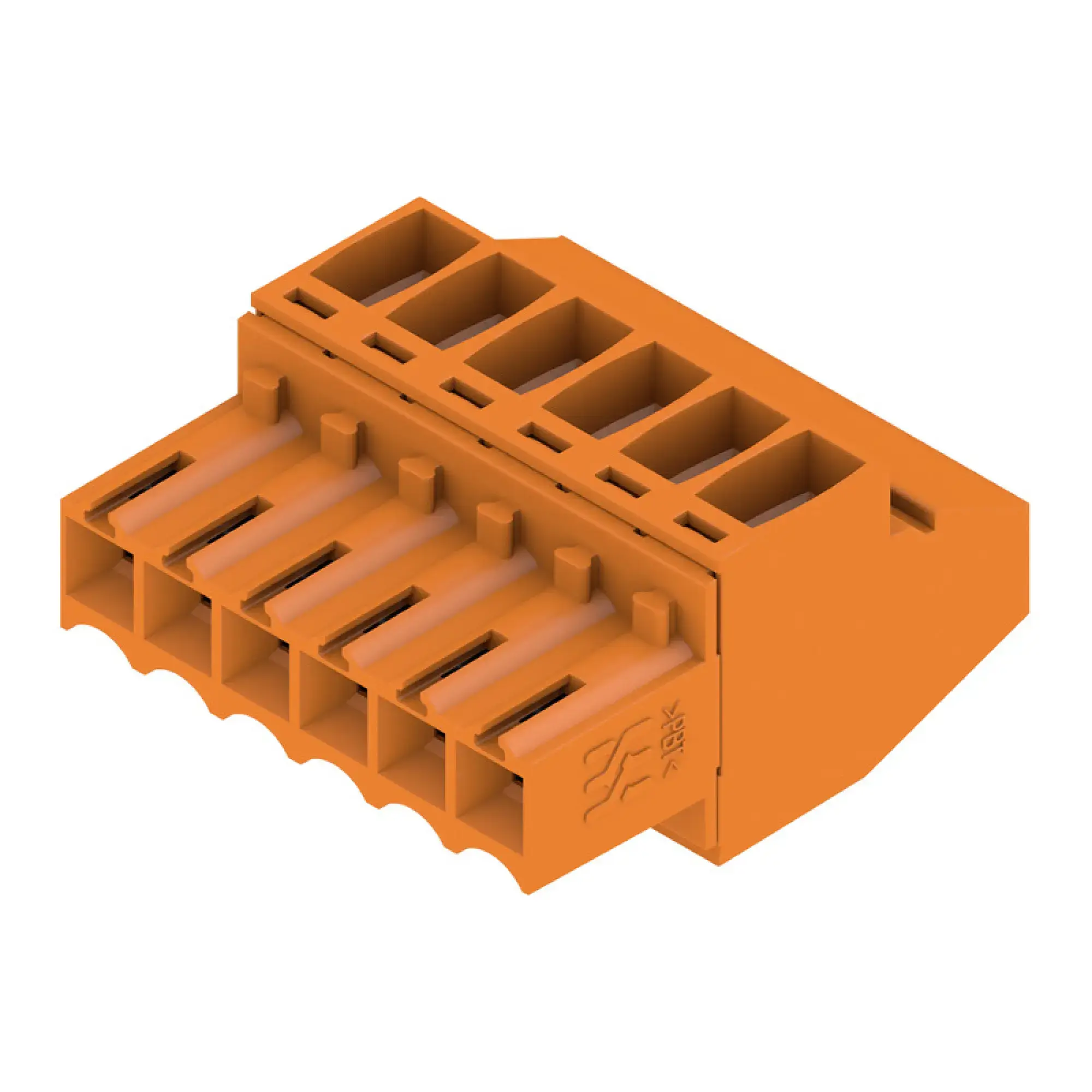 Weidmüller 1638590000 PCB connector (wire connection), 160 V, 12 A, Pitch in mm: 3.50, 1.5 mm², Number of poles: 6, Clamping yoke connection, Box (img_001)