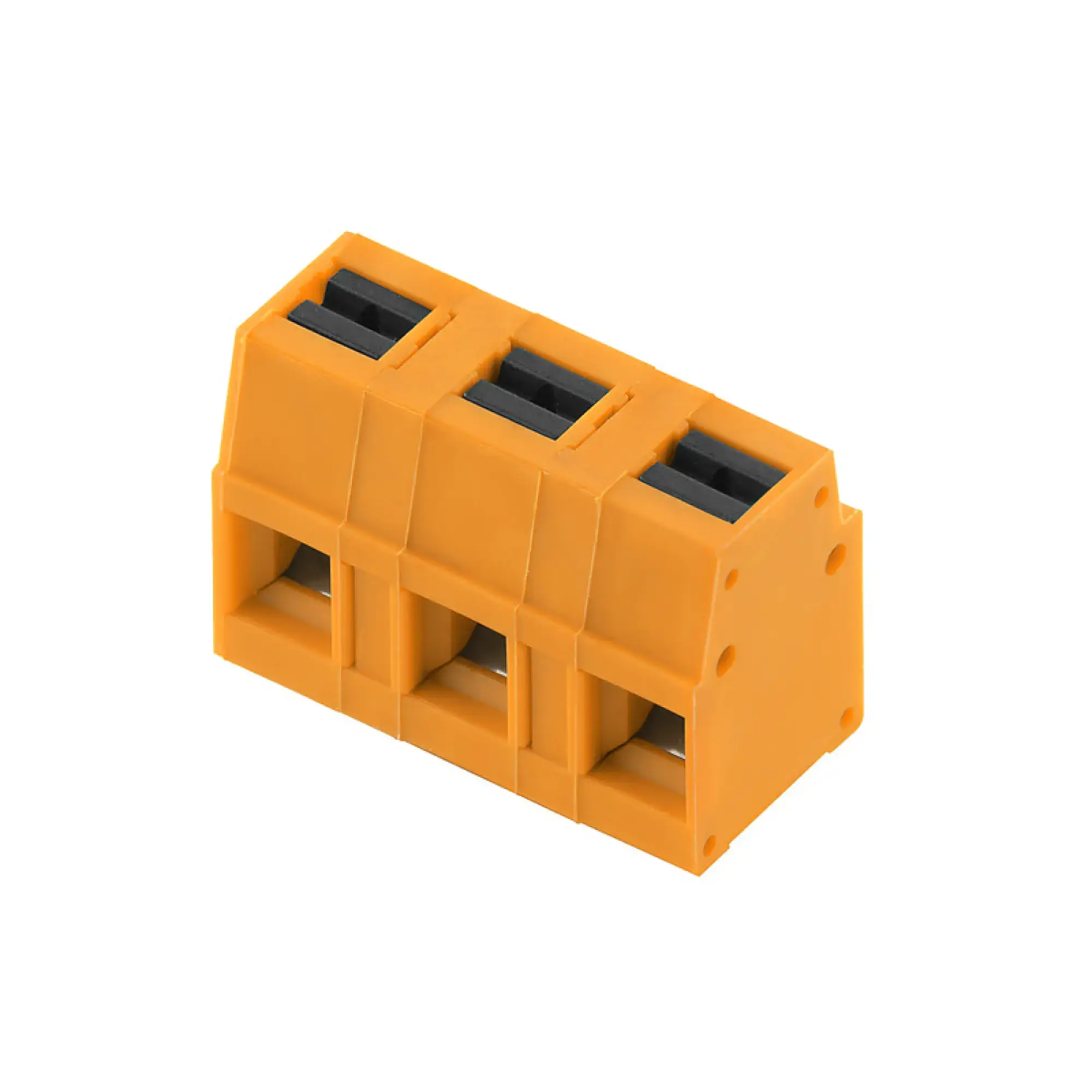 Weidmüller 2787580000 PCB terminal, 350 V, 24 A, Pitch in mm: 7.50, 2.5 mm², Number of poles: 3, PUSH IN with actuator, THT solder connection, 90°, Box (img_001)