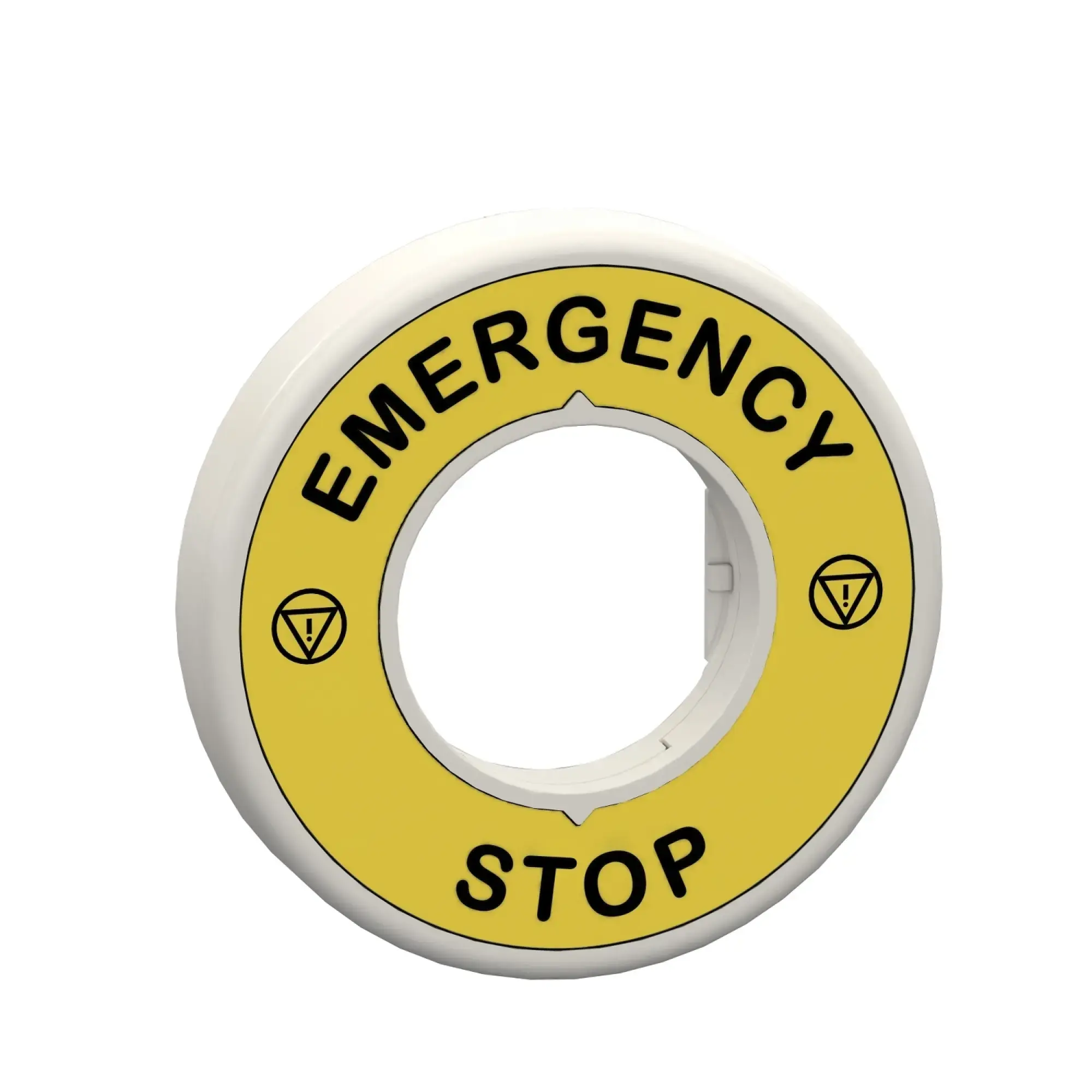 Schneider Electric ZBY9W3B330 Illuminable Sign for Emergency Stop/Emergency-Stop, 2 LEDs white/red, 24V, EMERGENCY STOP (img_002)