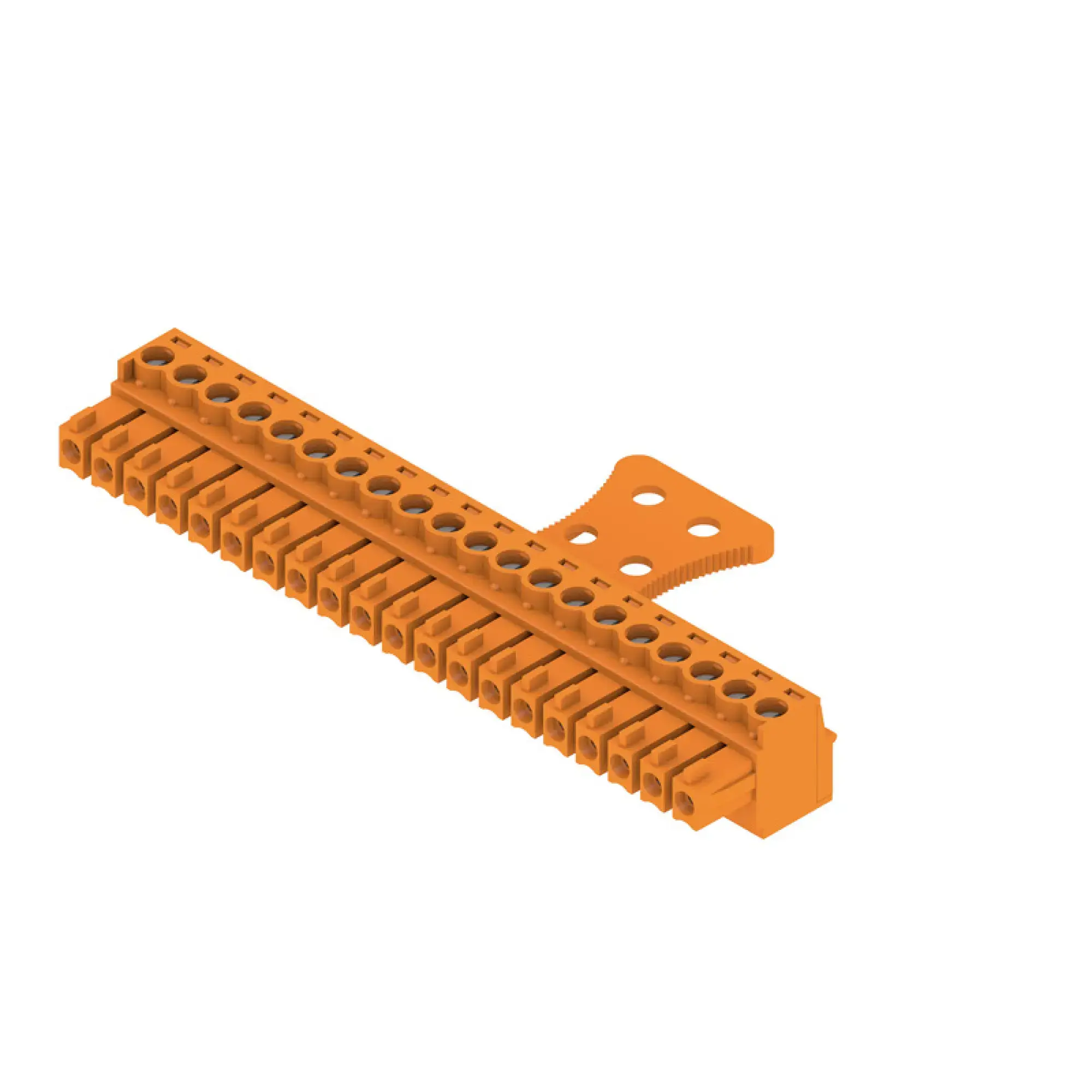 Weidmüller 1236470000 PCB connector (wire connection), 160 V, 17.5 A, Pitch in mm: 3.81, 1.5 mm², Number of poles: 20, Clamping yoke connection, Box (img_001)