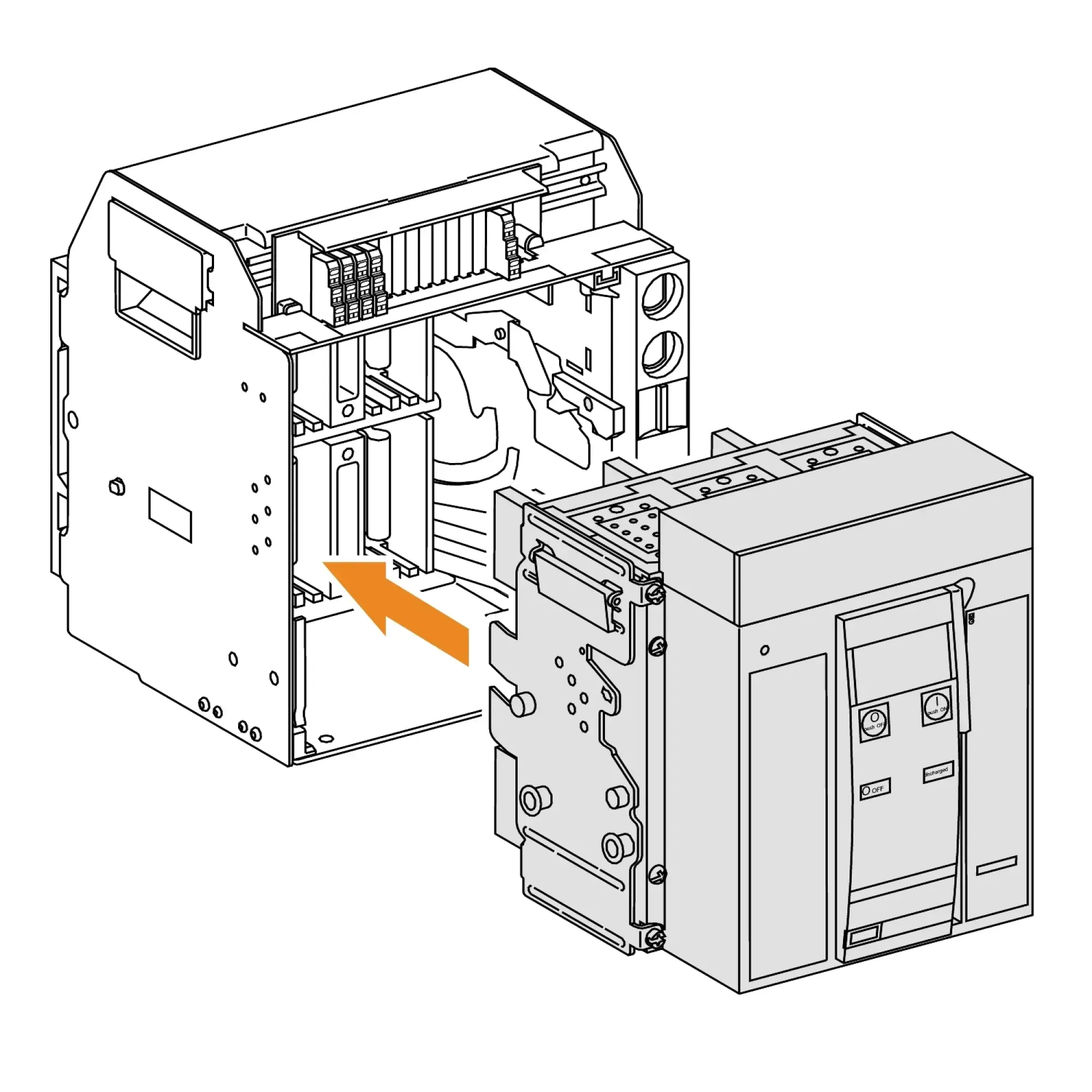 Schneider Electric 47257 MasterPact NT 1600A HA Icm=60kA/690V 4P Load Break Switch Drawer Unit (img_002)
