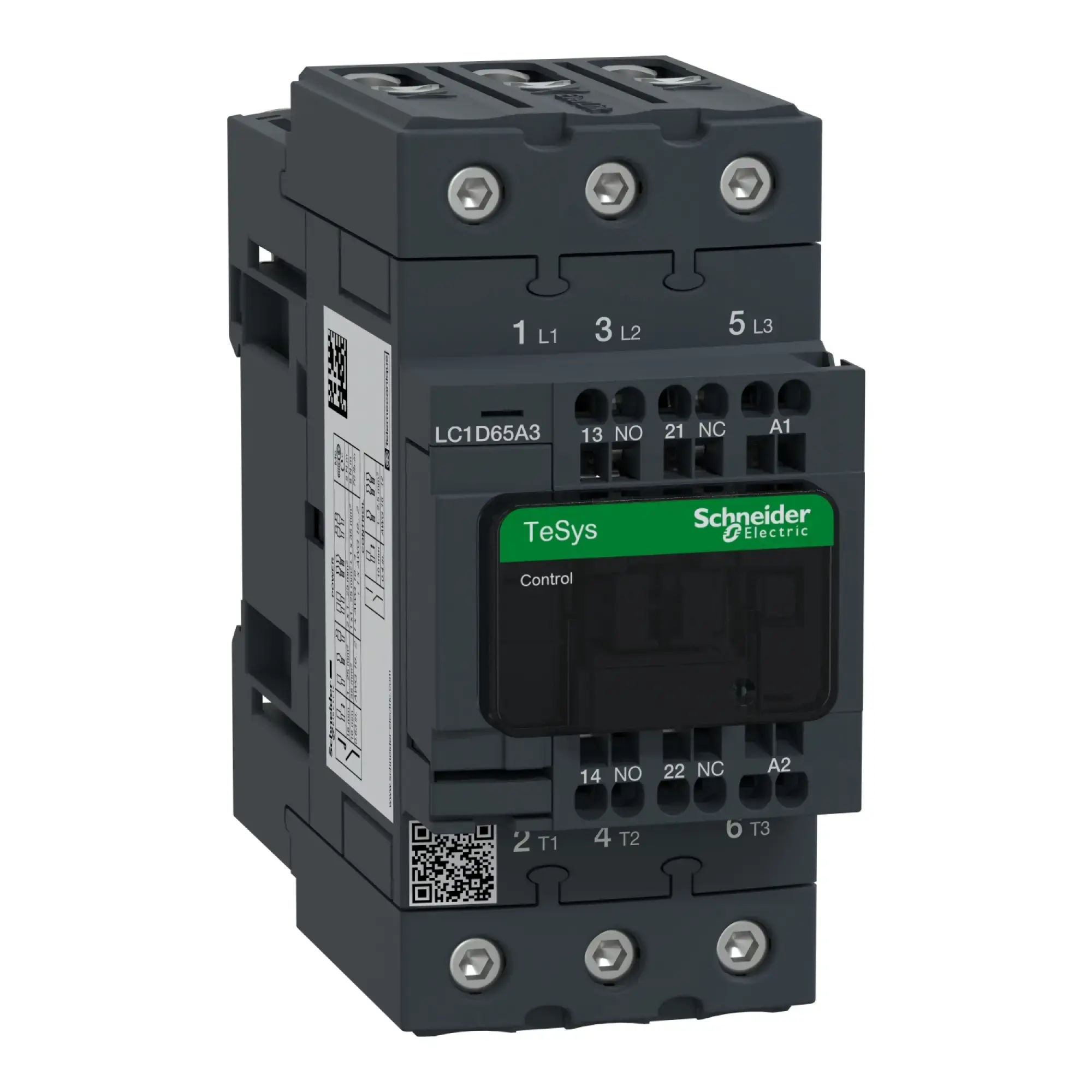 Schneider Electric LC1D65A3FE7 Power contactor LC1D 3p, +1NO+1NC, 30 kW, 65 A, 400 V AC3, coil 115 V AC (img_002)