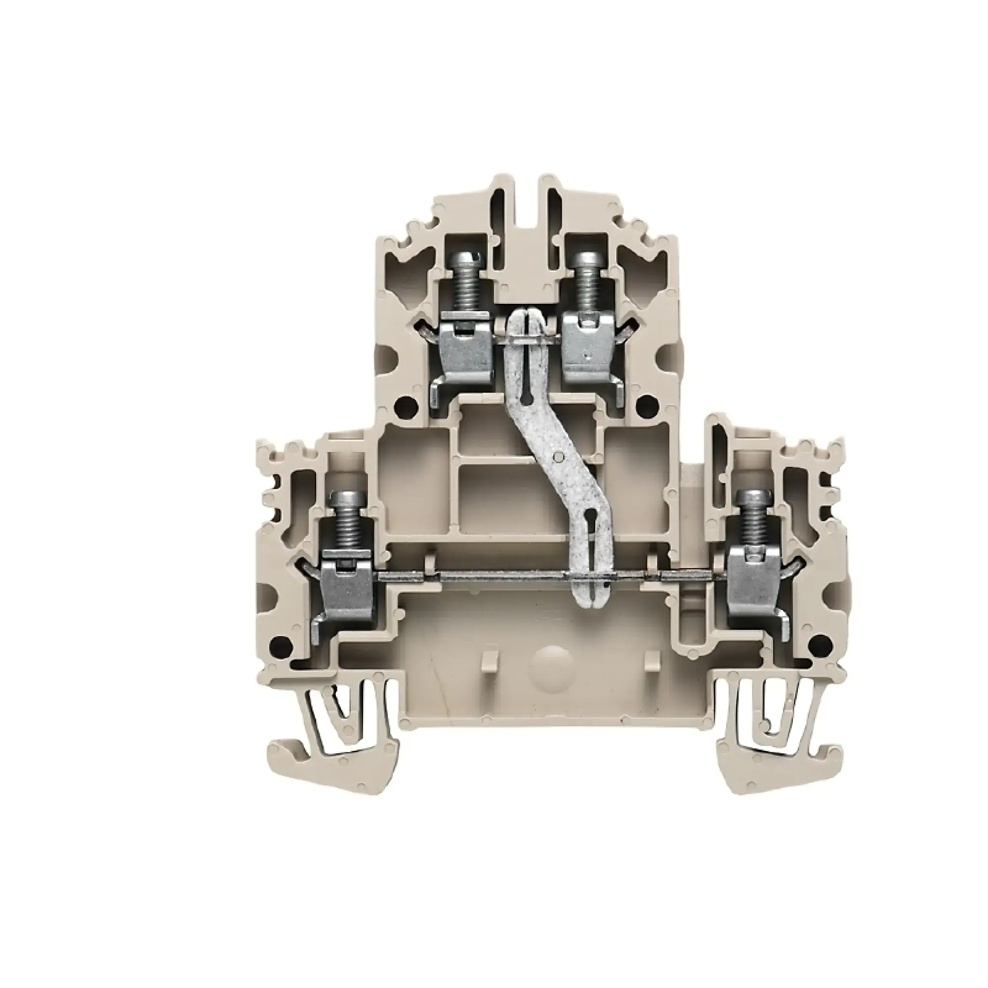 Weidmüller 1041910000 Multi-tier modular terminal, Screw connection, dark beige, 4 mm², 800 V, 800 V, Number of connections: 4, Number of levels: 2, TS 35, V-0, Wemid (img_001) Weidmüller 1041910000 Multi-tier modular terminal, Screw connection, dark beige, 4 mm², 800 V, 800 V, Number of connections: 4, Number of levels: 2, TS 35, V-0, Wemid (img_001)