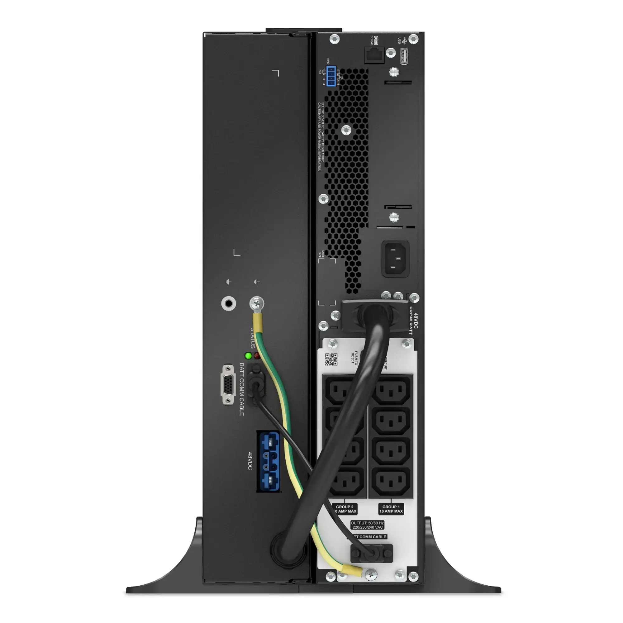 APC SRTL1500RM4UXLI APC Smart-UPS On-Line, 1500VA, Lithium-Ionen, Rackmontage 4HE, 230V, 8x C13 IEC-Ausgänge, SmartSlot, verlängerte Laufzeit, inklusive Rack-Einbausatz (img_002)
